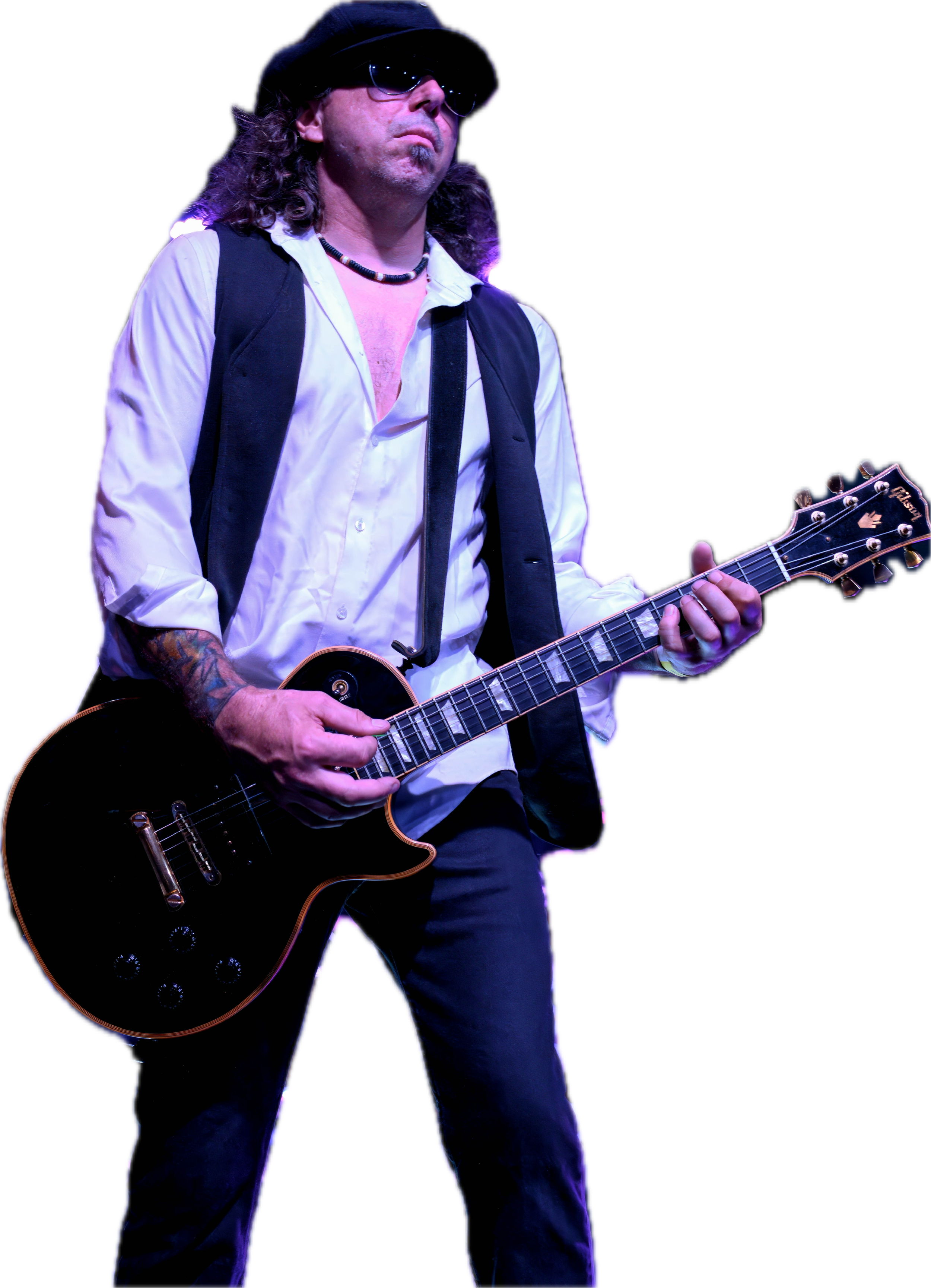 Shotguns Izzy playing his Les Paul Custom
