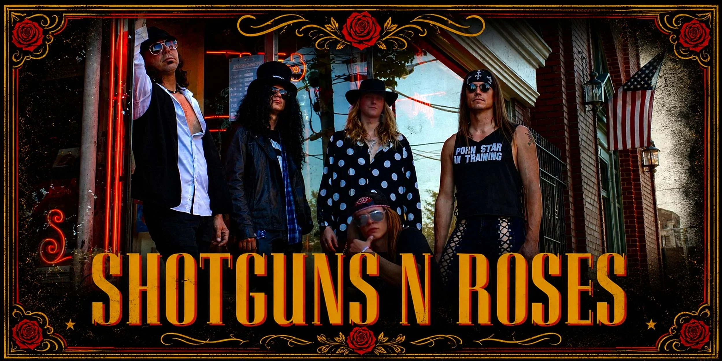 Shotguns N Roses full band pic