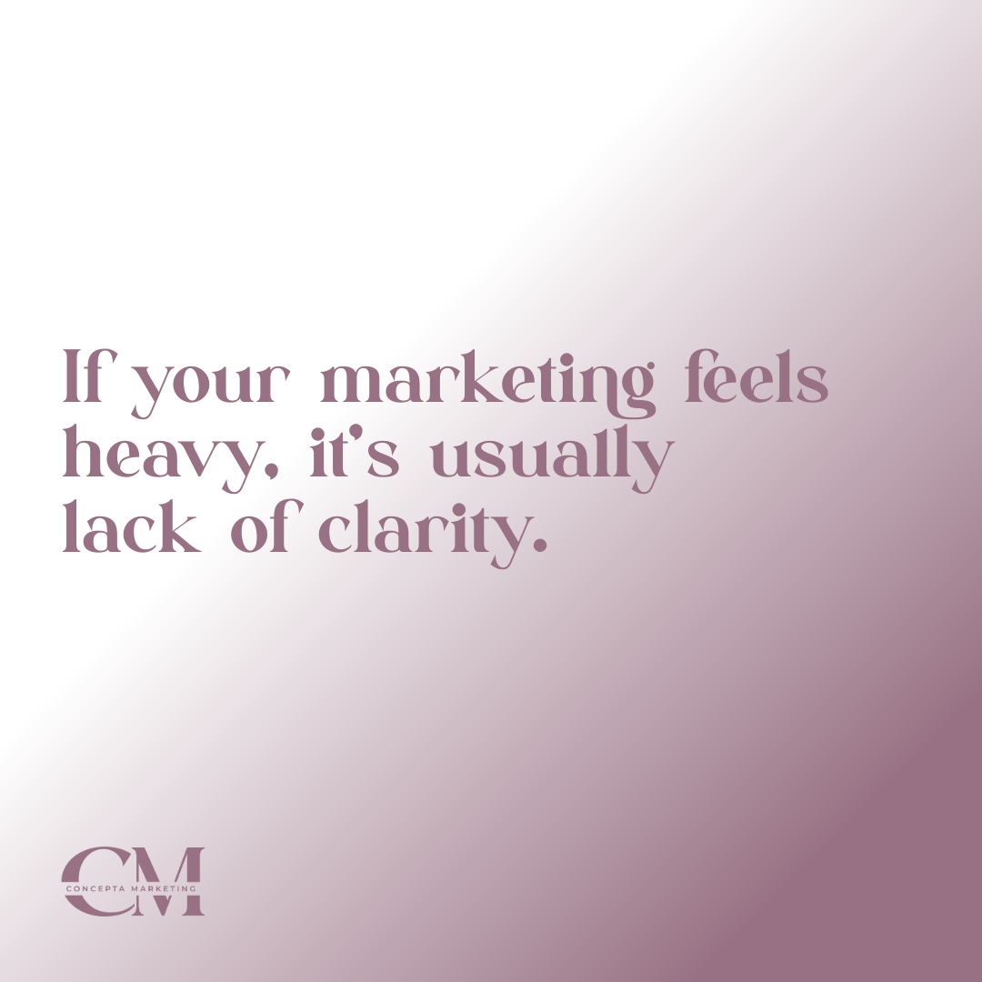 Marketing feels heavy