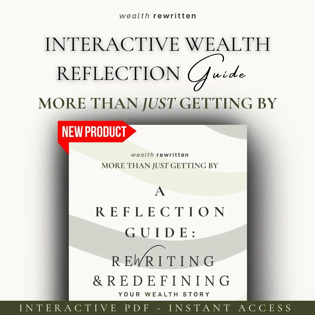 🚨 New Product Drop! 🚨
The More Than Just Getting By - Interactive Guide is here 💫
A guided, fillable PDF to help you reflect, release, and rewrite your money story with intention.

🖥️ Instant download
💛 Soulful + structured
✨ Available now in ou