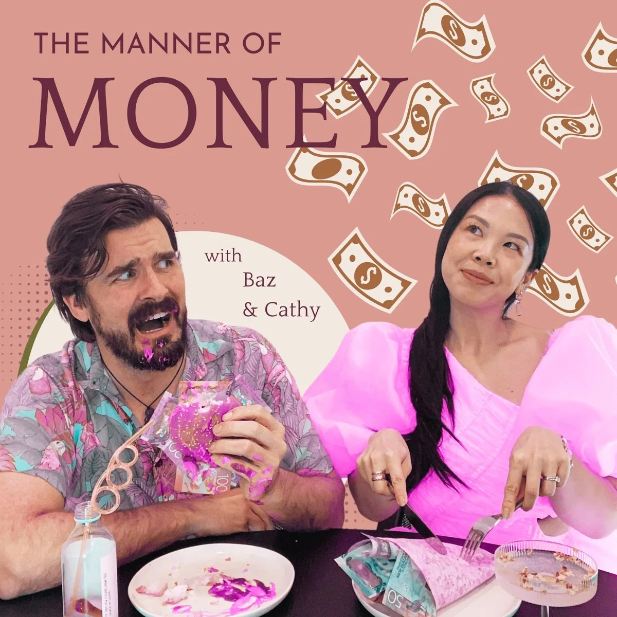 The cover of Manner of Money podcast by Cathy Anderson.