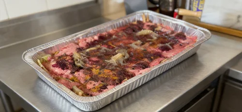 Meat Whip Plus in a wide tray