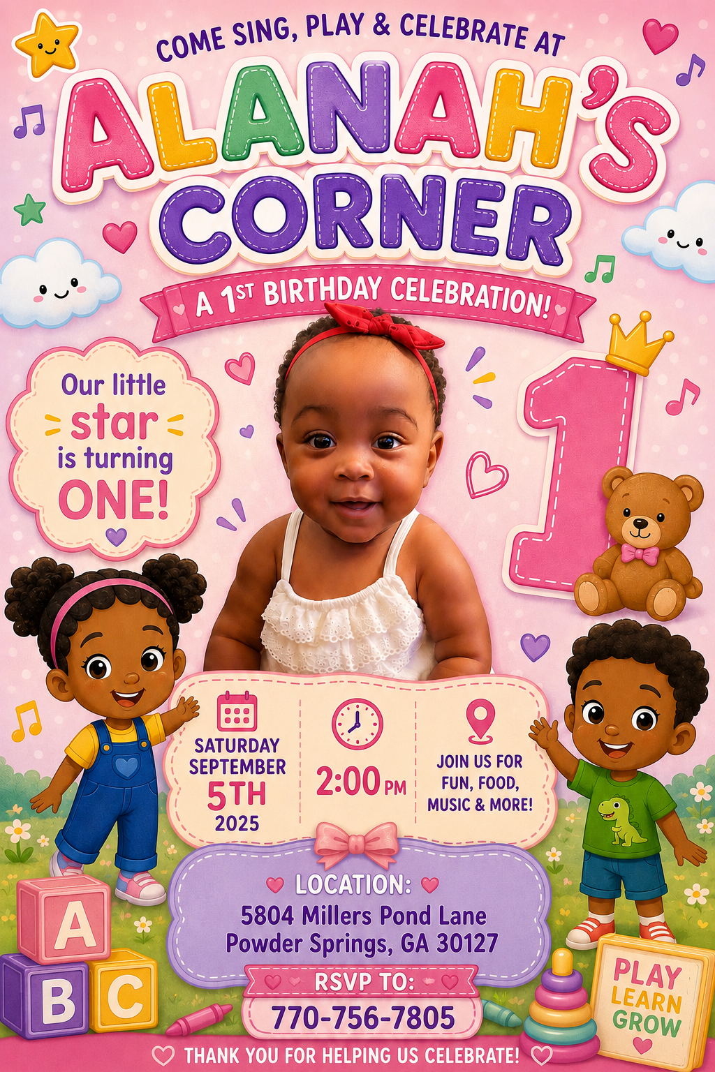 Princess Alanah’s First Birthday