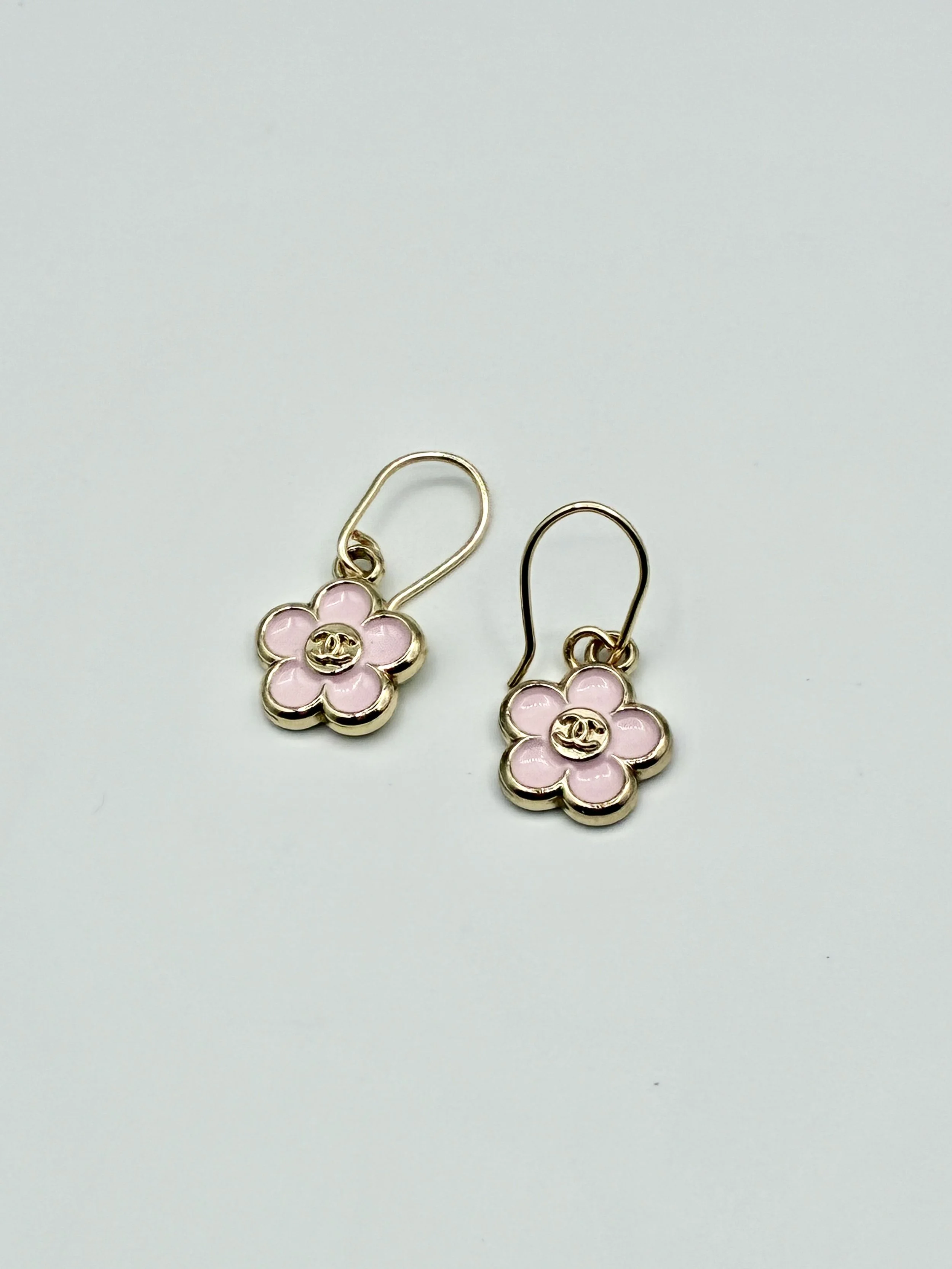 Pink Daisy Chanel Earrings