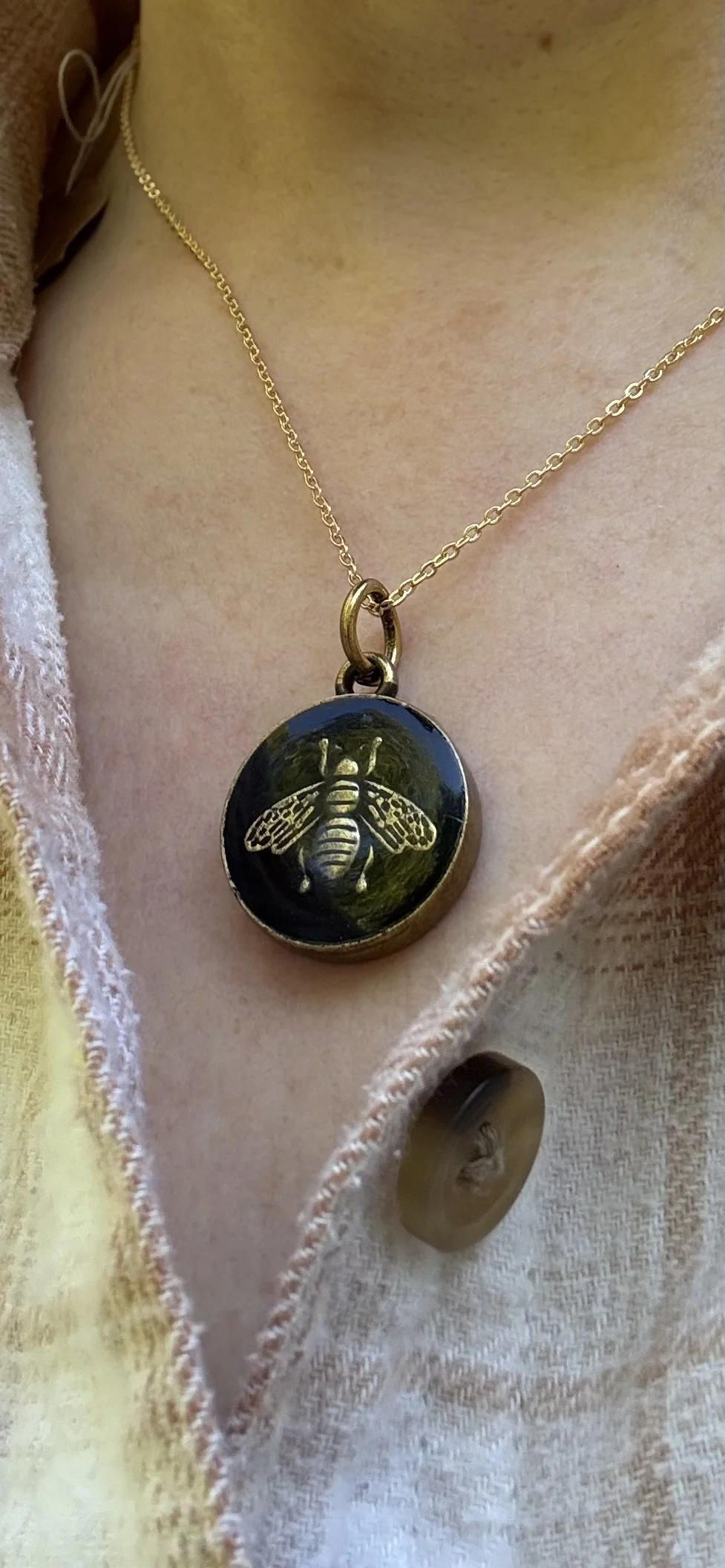 Vintage Gucci Bee Necklace