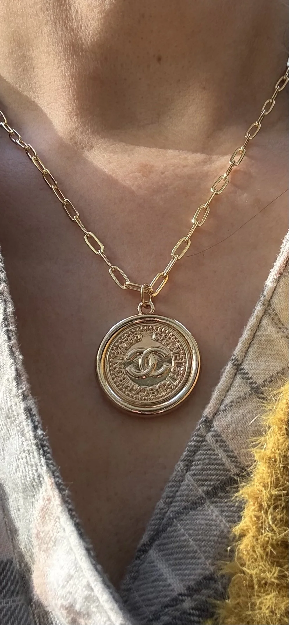 Chanel Paris Coin Necklace