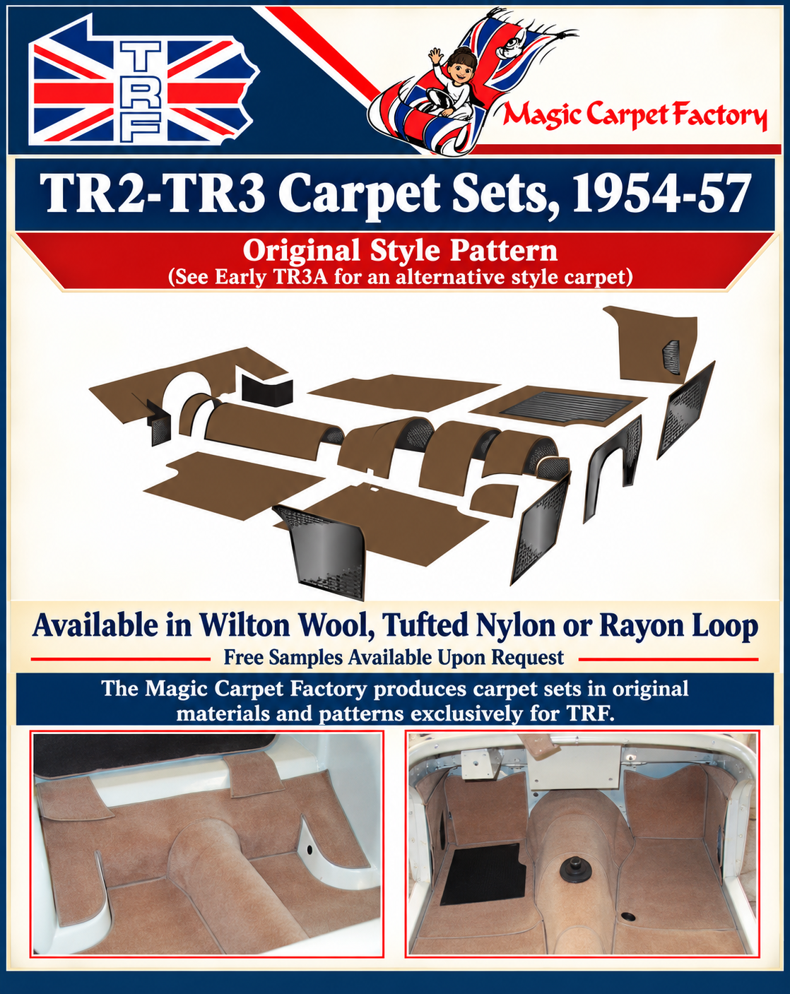 TR2-TR3 Carpet Sets (1954-57)