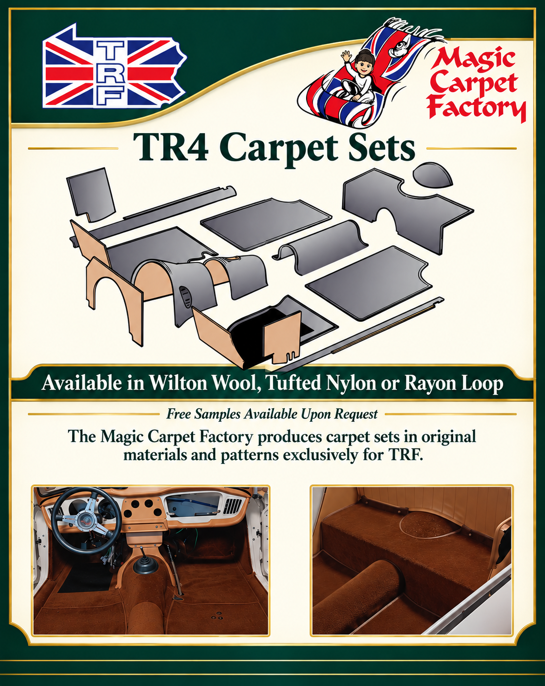 Triumph TR4 Carpet Sets