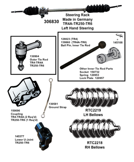 Steering Rack and Column Parts