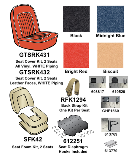 TR4A Seat Recovering