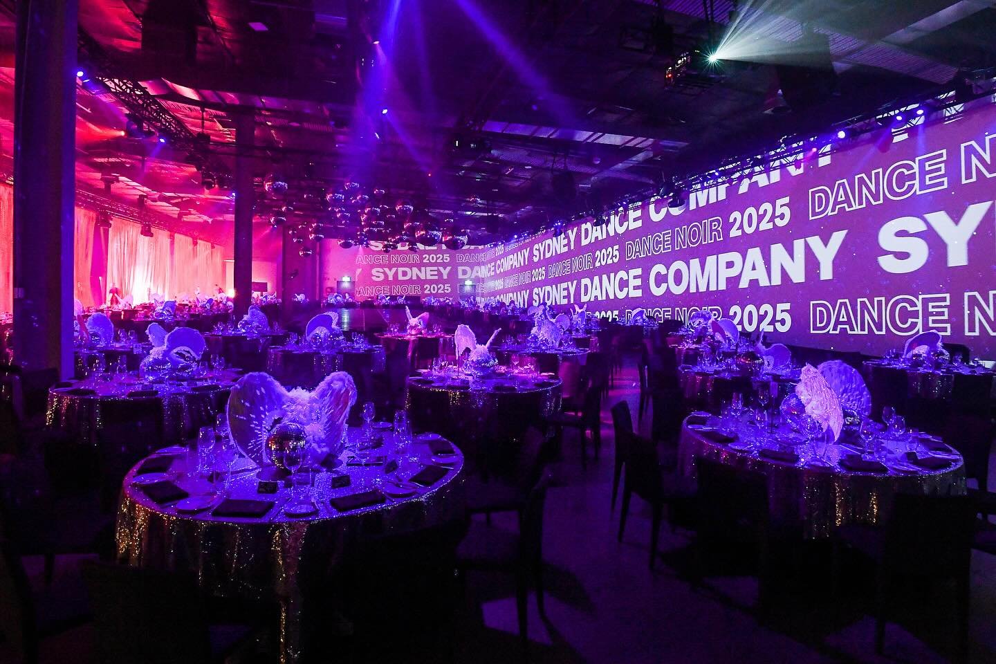 Dance Noir 2025 - @sydneydanceco 

#performance #dance #party #fundraiser 
#gala #projection #show #warehouse #lights 
#mirrorball #blitz