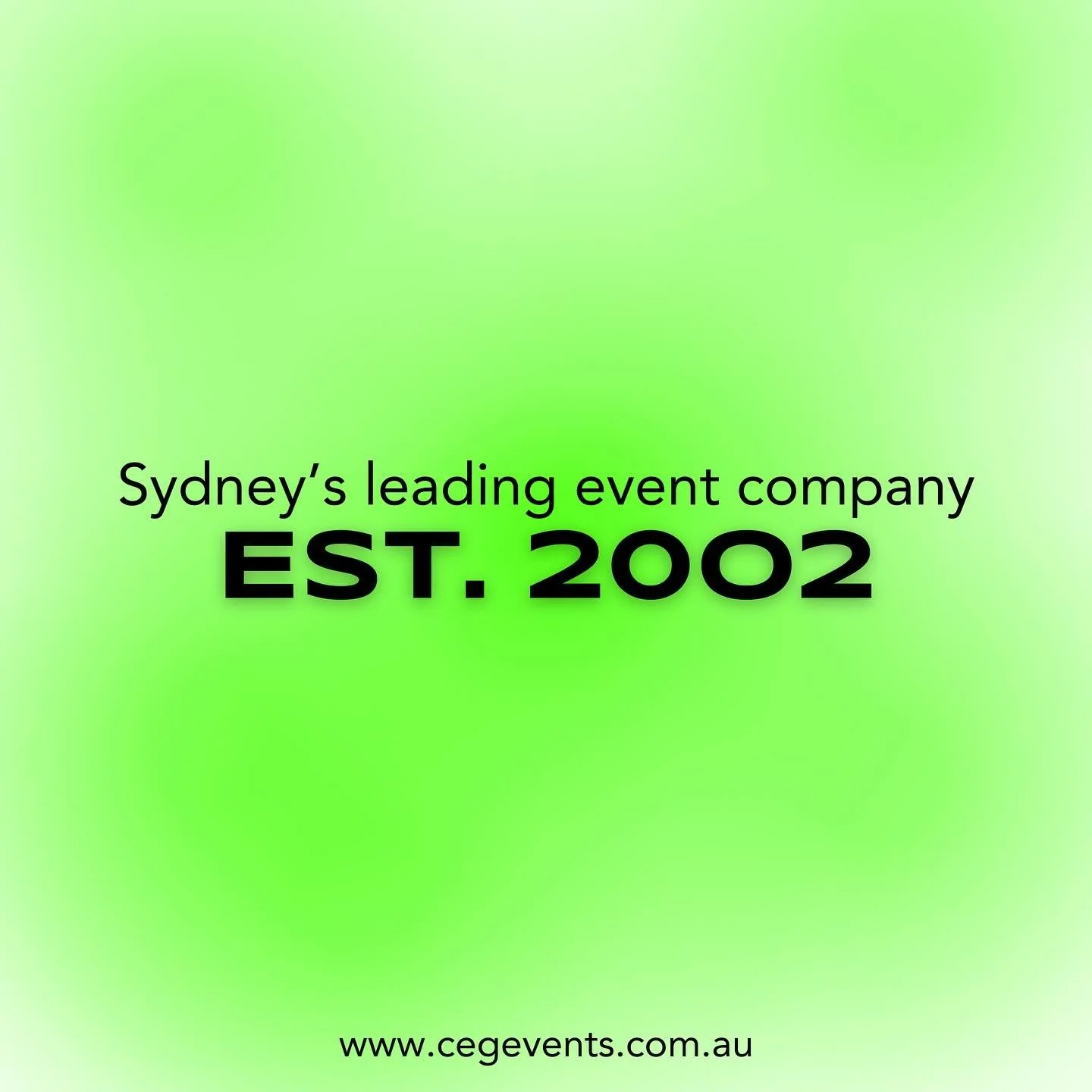 Check out our new look. We are excited to work with you in 2025! 💚

www.cegevents.com.au