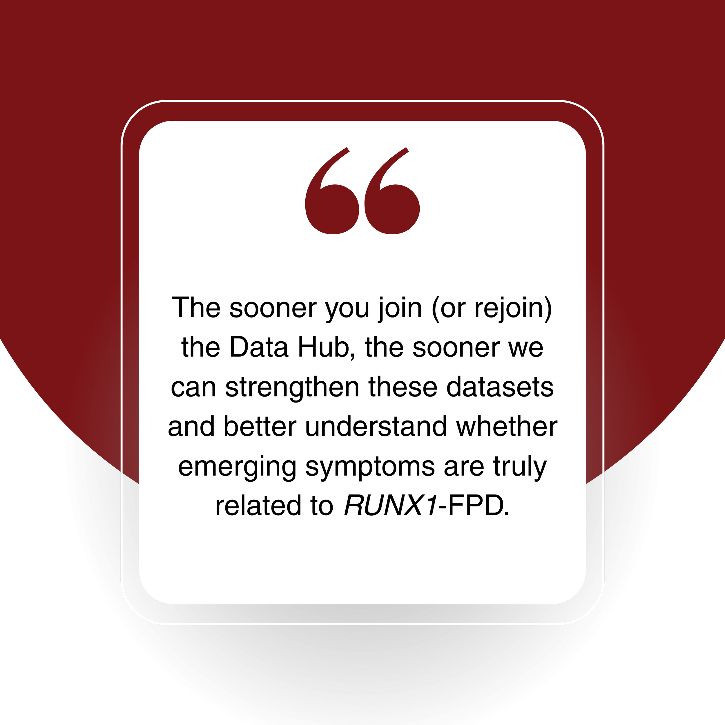 Quote: The sooner you join (or rejoin) the Data Hub, the sooner we can strenghthen these datasets.