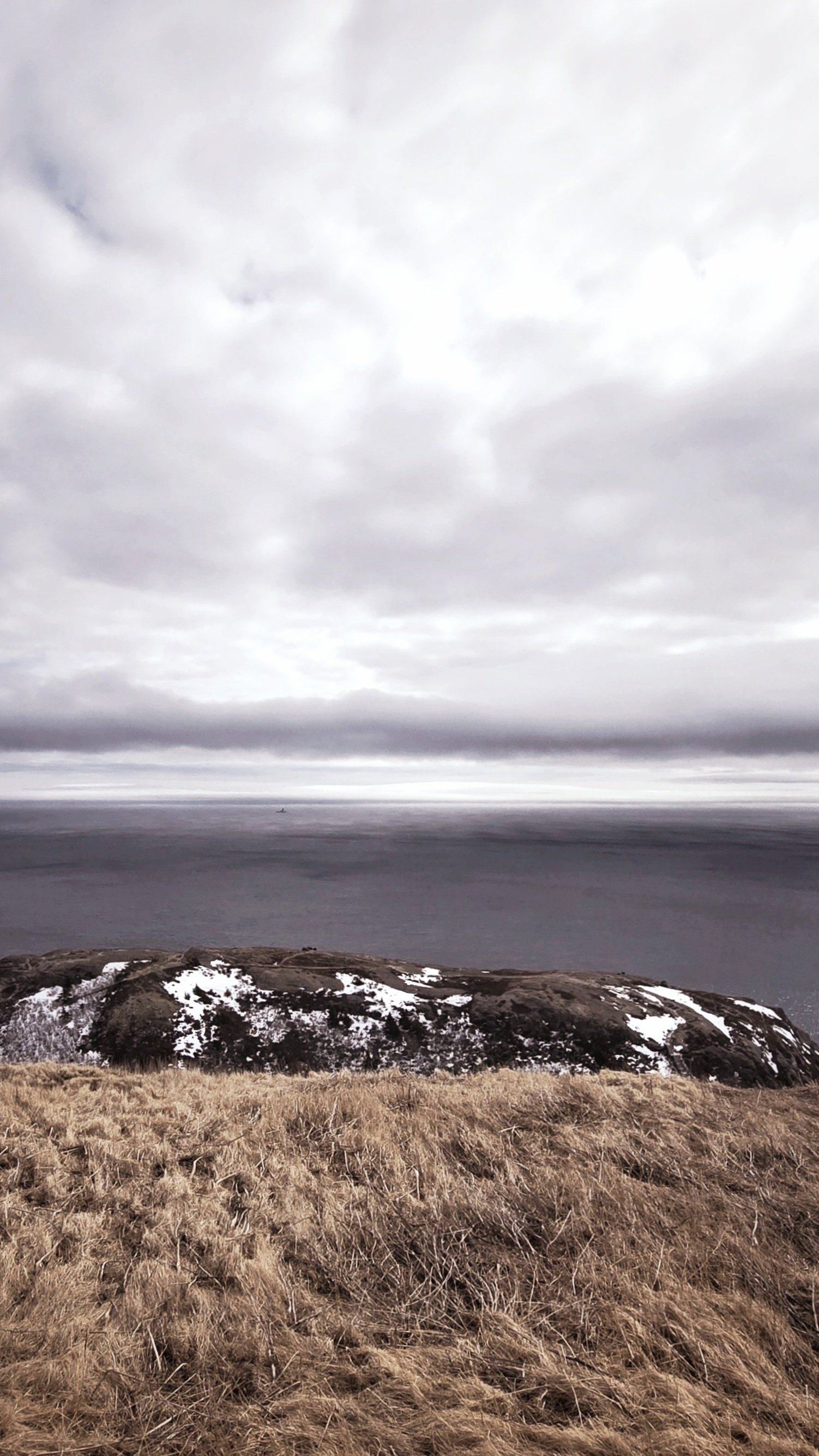 Signal Hill overlooking the sea.