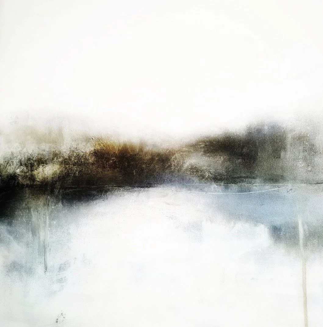 Ethereal painting of pond.