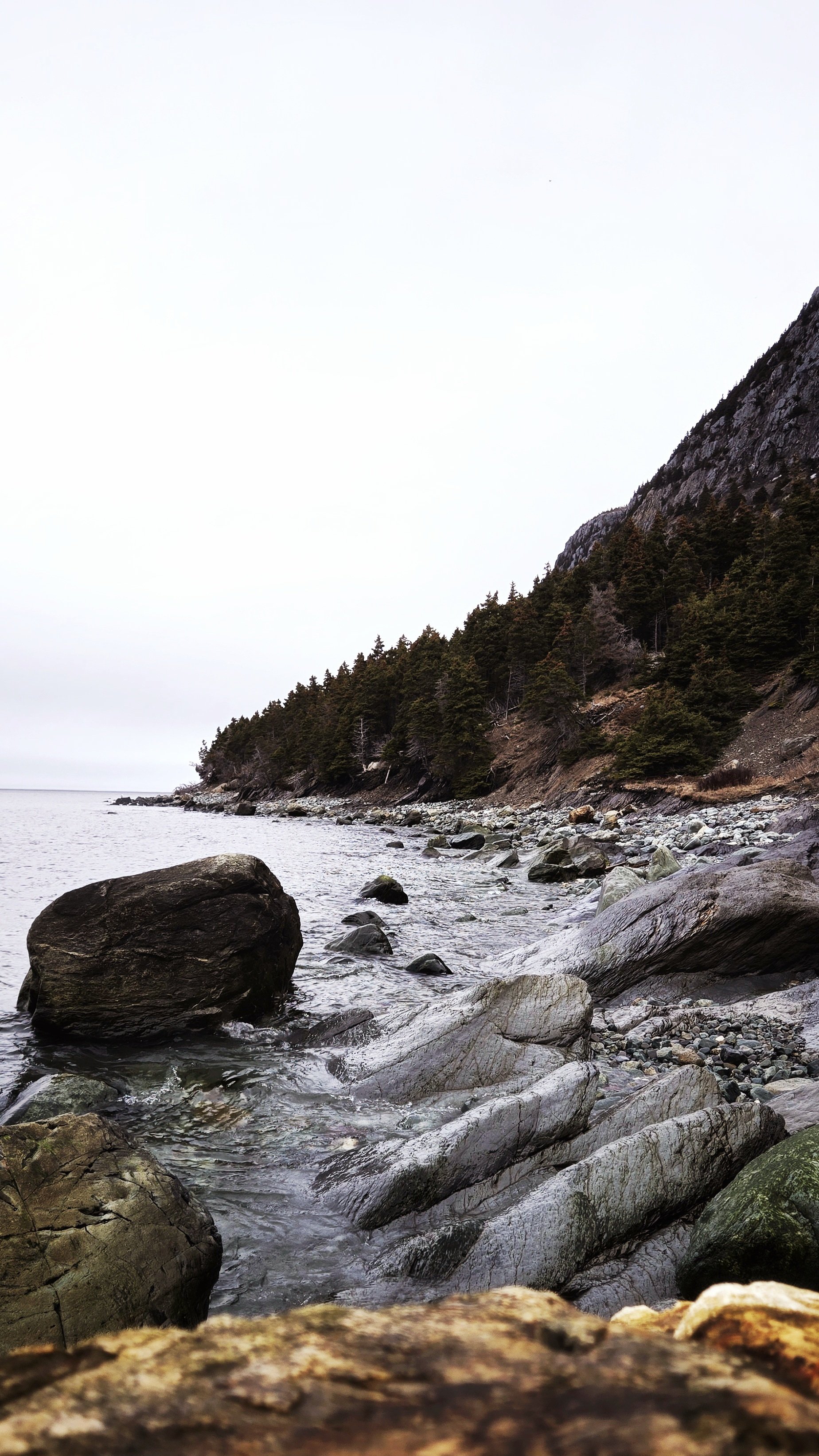 Topsail Beach in the fog.
