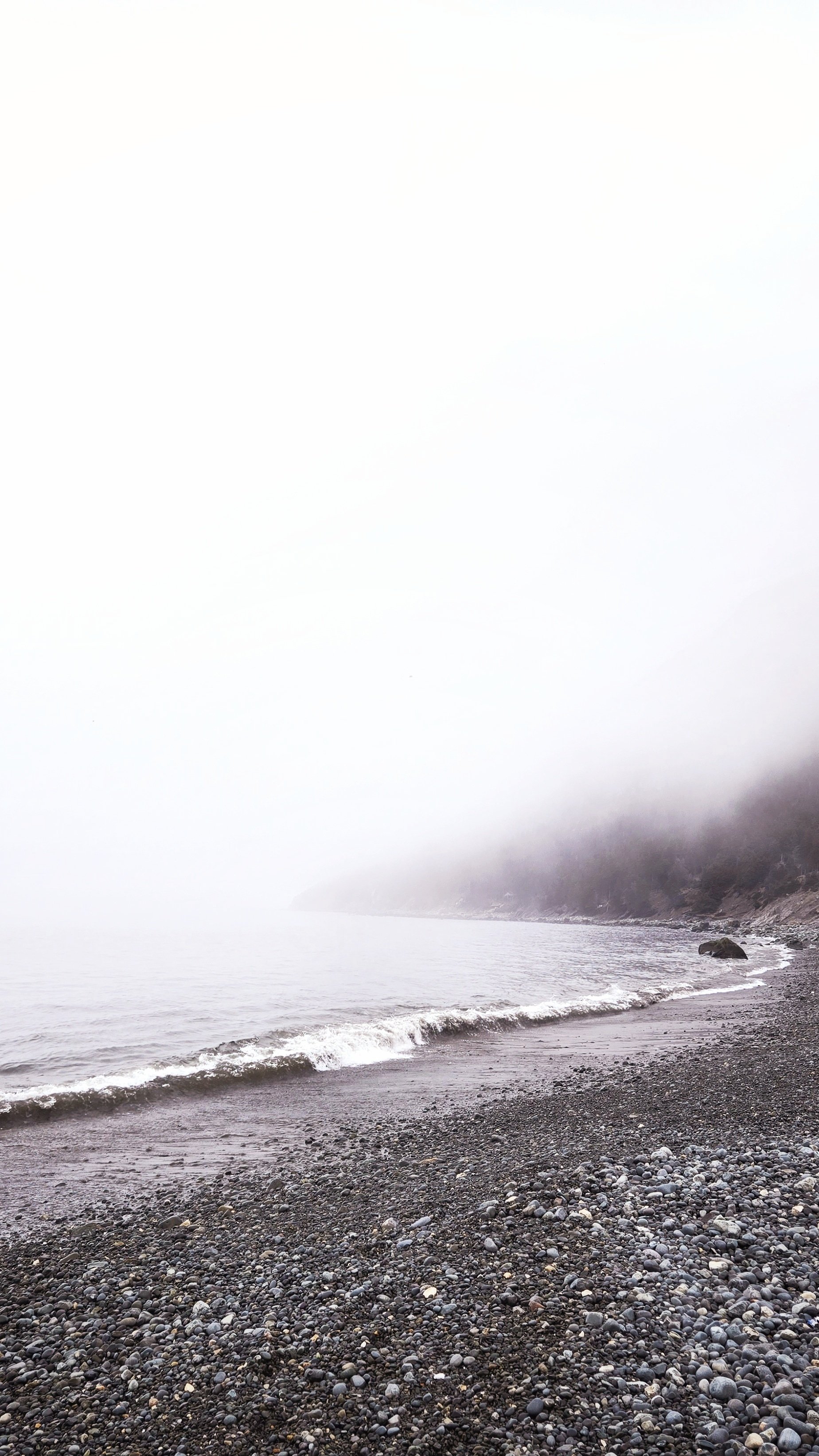 Topsail Beach in the fog.