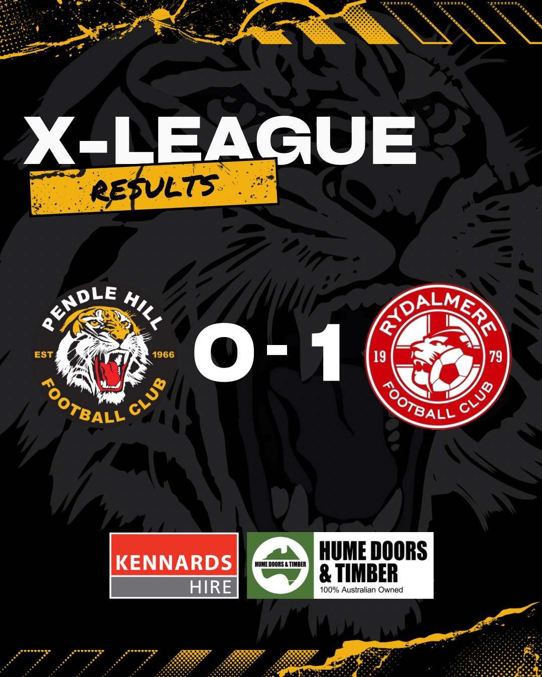 A tough night for our X-League squad as they go down 1-0 in a tight contest against Rydalmere FC &mdash; our first loss of the season. 

The boys left it all out there and will be ready to bounce back next week at home.