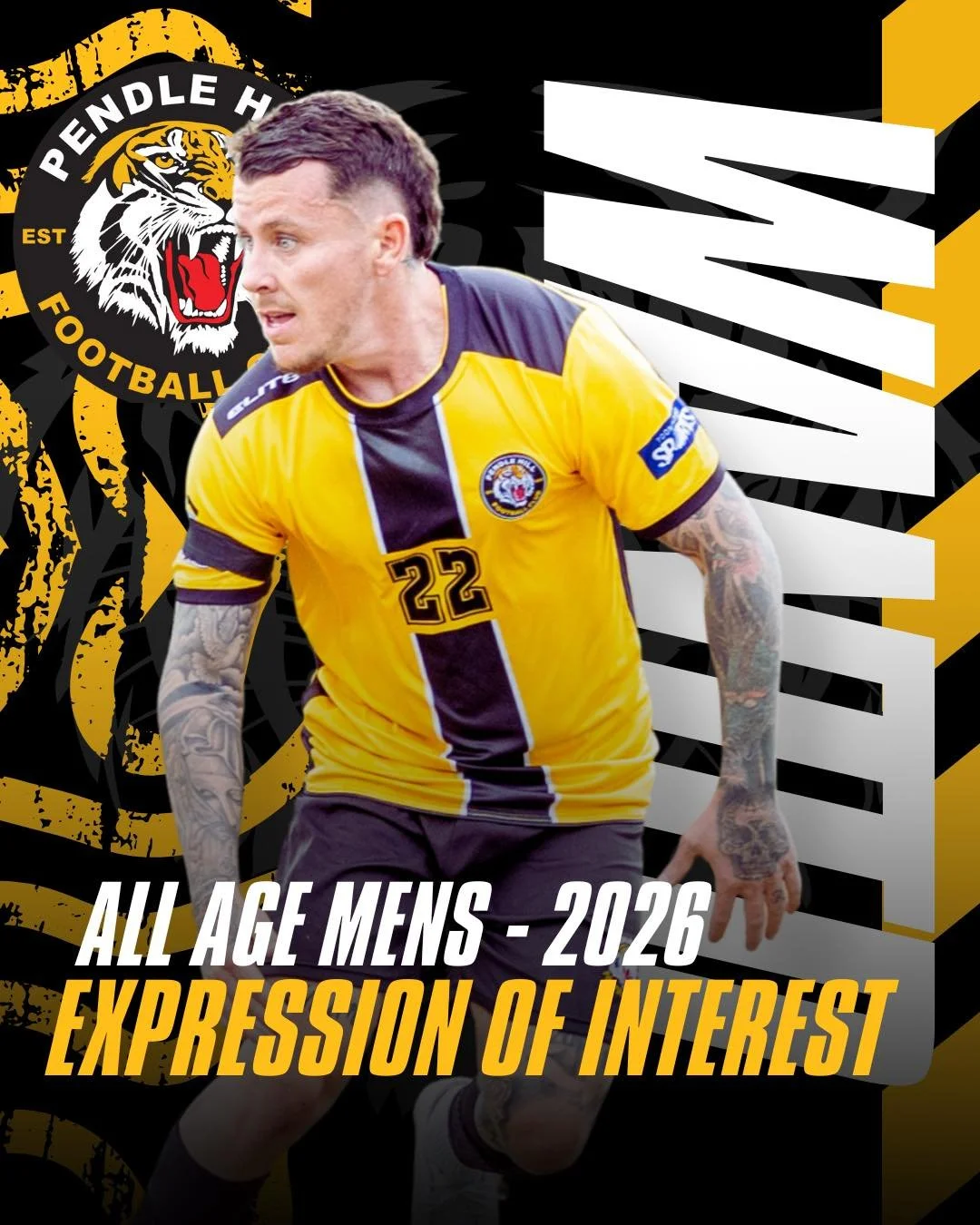 Pendle Hill FC &ndash; 2026 Season

We&rsquo;re on the lookout for All Age Men players and full teams to join our club for the upcoming season.

Whether you&rsquo;re a seasoned competitor or just keen to keep the boots on with mates, there&rsquo;s a 