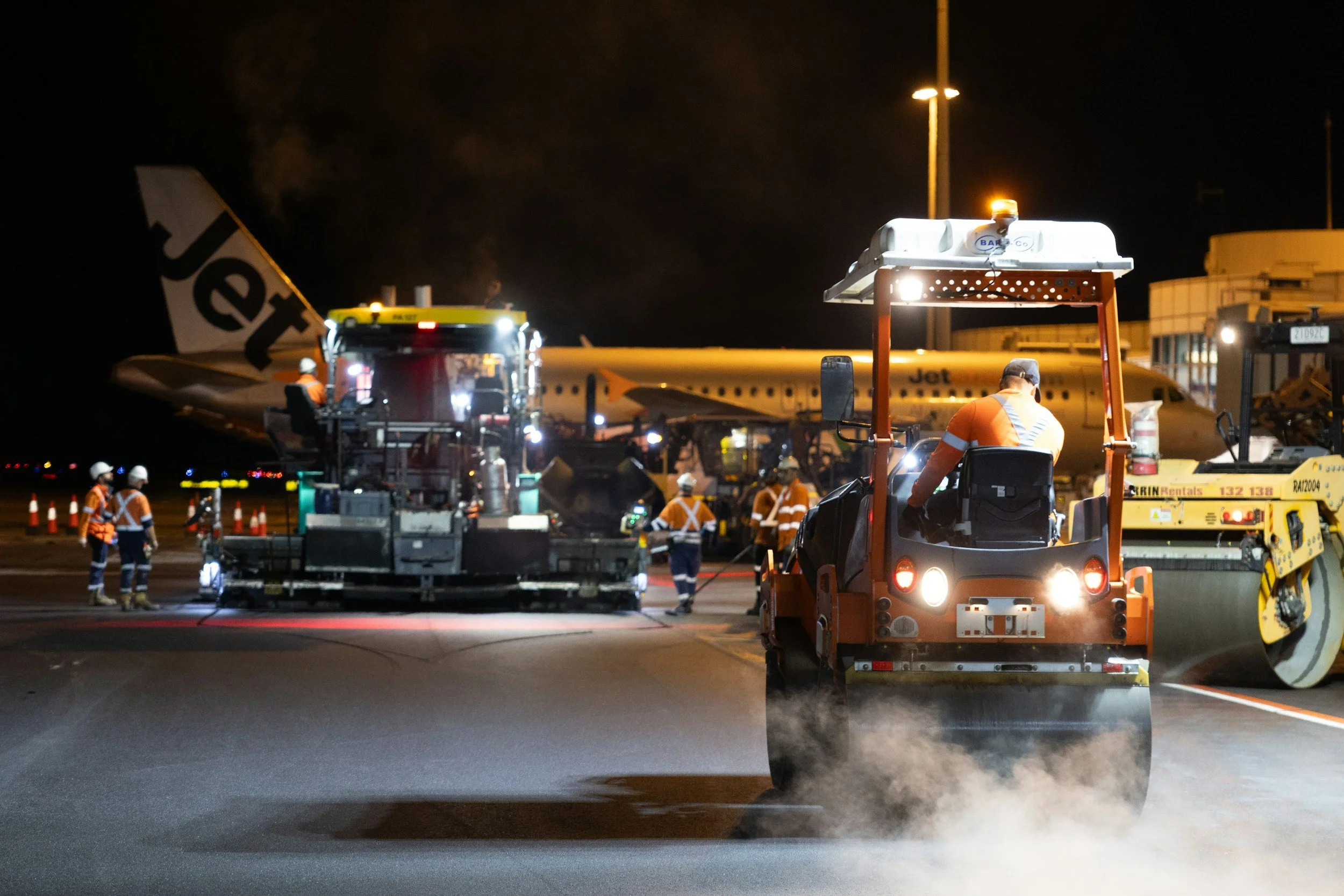 Airport construction escalation and delay for forensic quantum experts