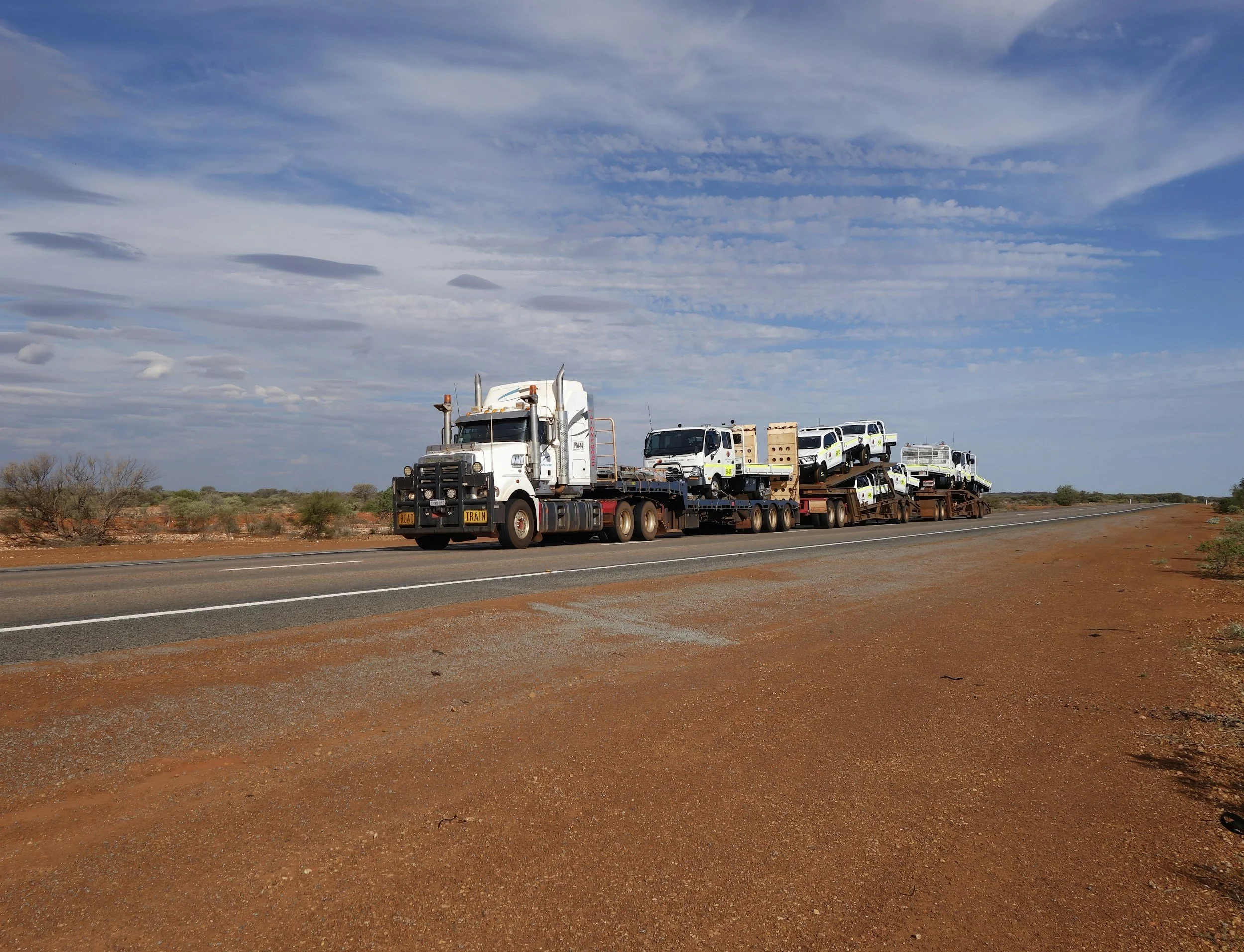 Construction project perth delivery truck