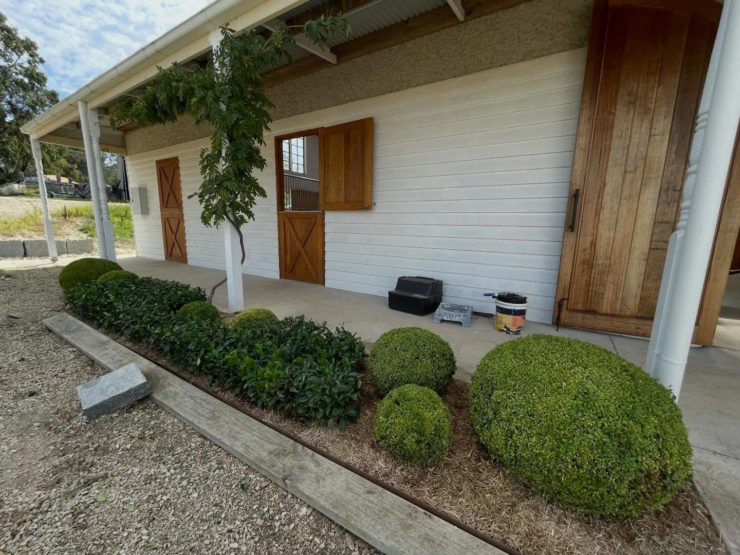 Clipped and tucked in