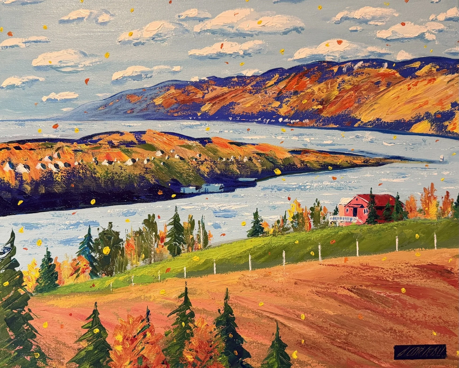 Beauté Charlevoix  - vue d’automne 1A 16x20"