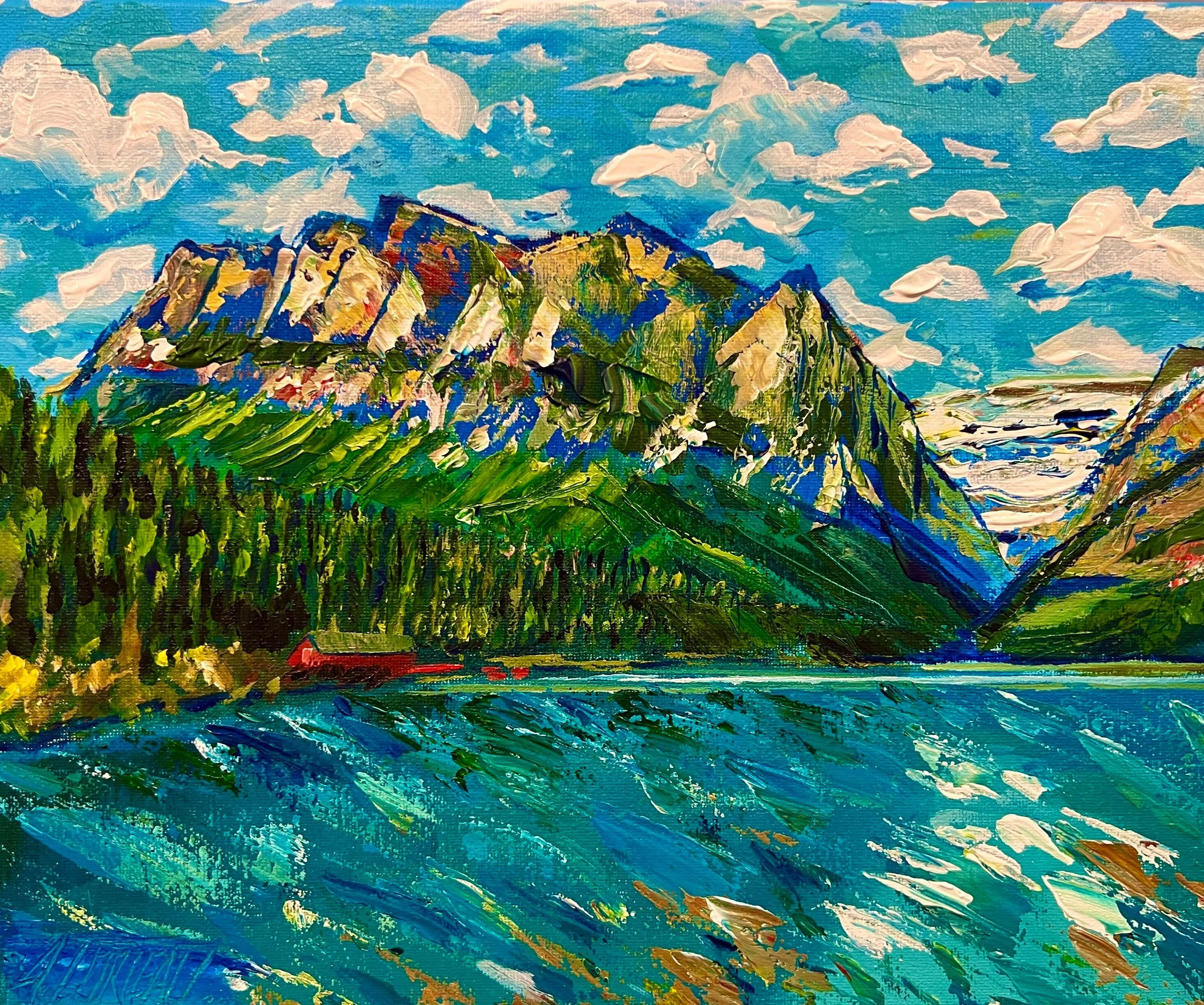 Lake Louise painting by Alex Lorieau