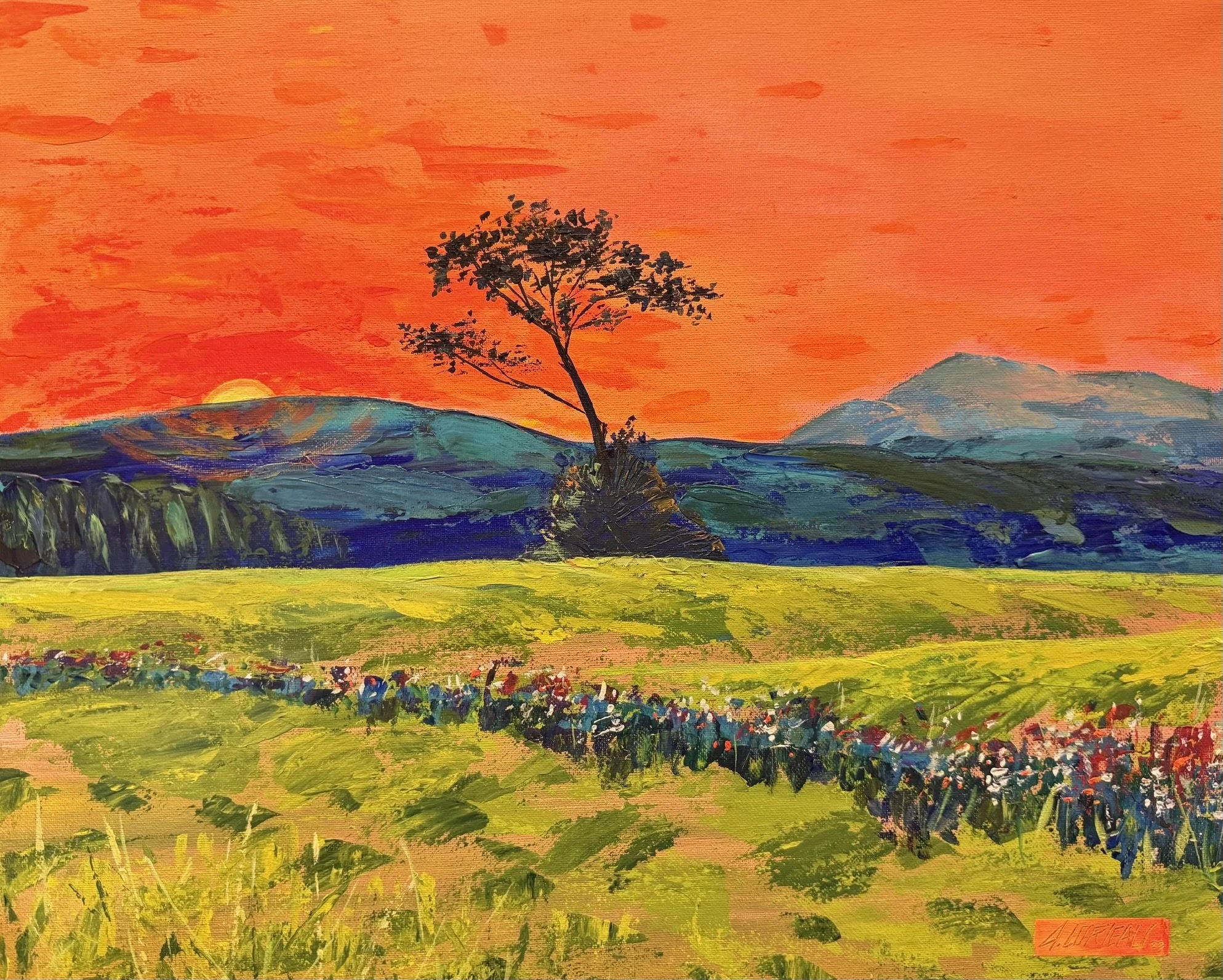 Afrique dans les Cantons de l'Est 16x20"