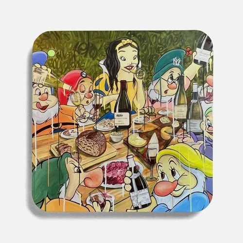 Drink Coaster - "Bourgognes Entre Amis"