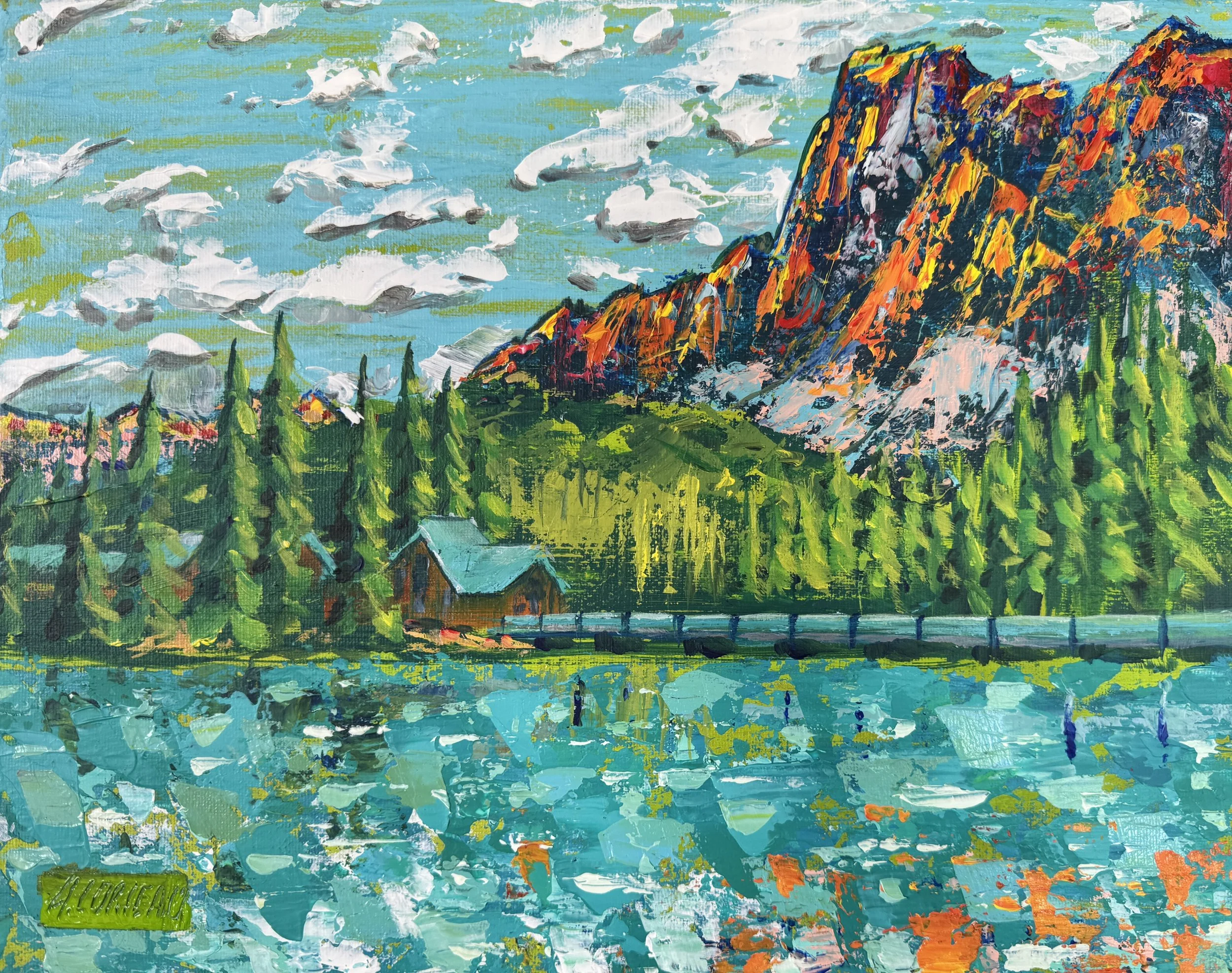 Bridge to Emerald Lake 11x14"