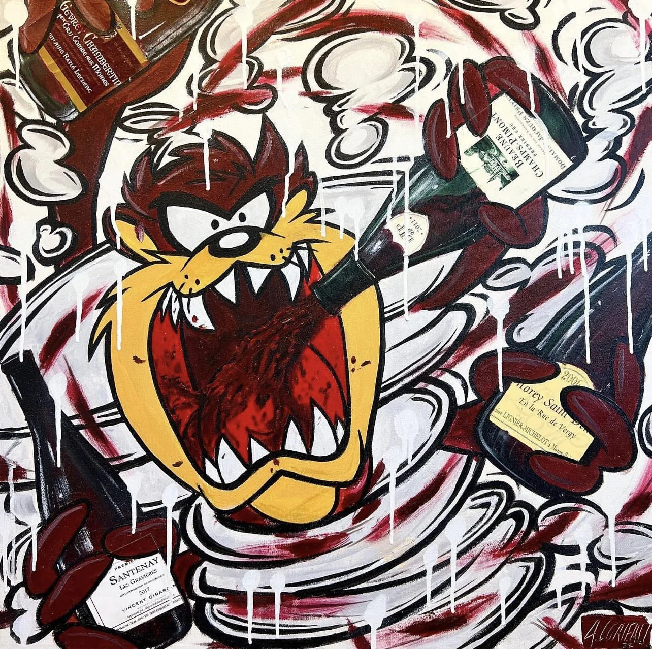 Tornade de la bourgogne 24x24"
