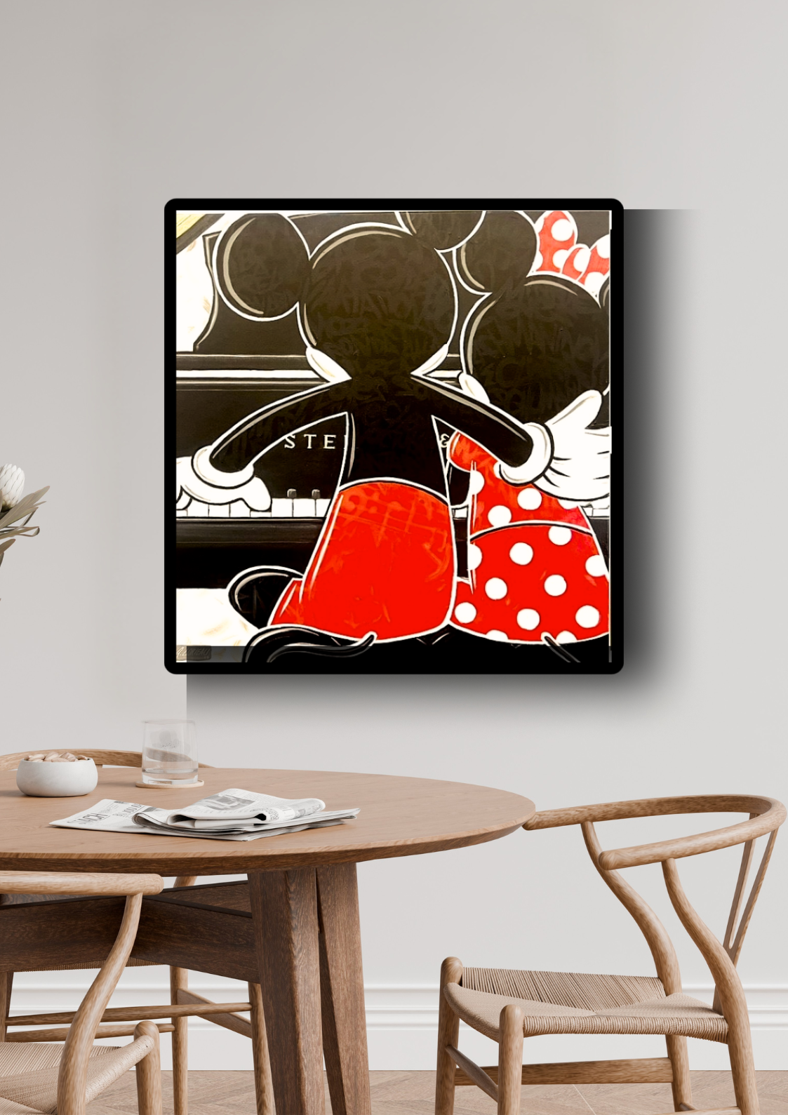 Two Mice Play Nice 24x24"