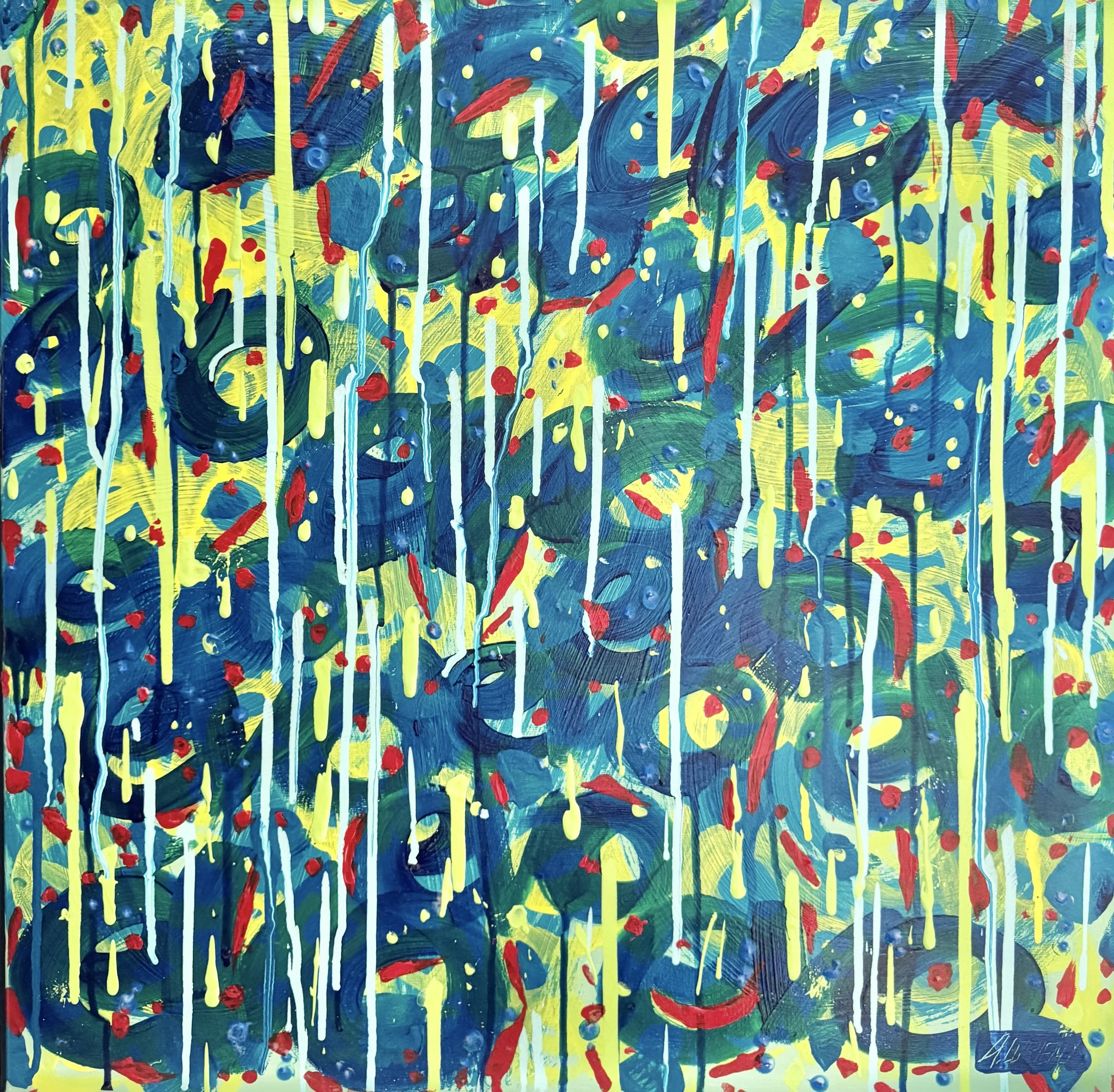 "Evo" - Original Artwork 24x24" acrylic on canvas