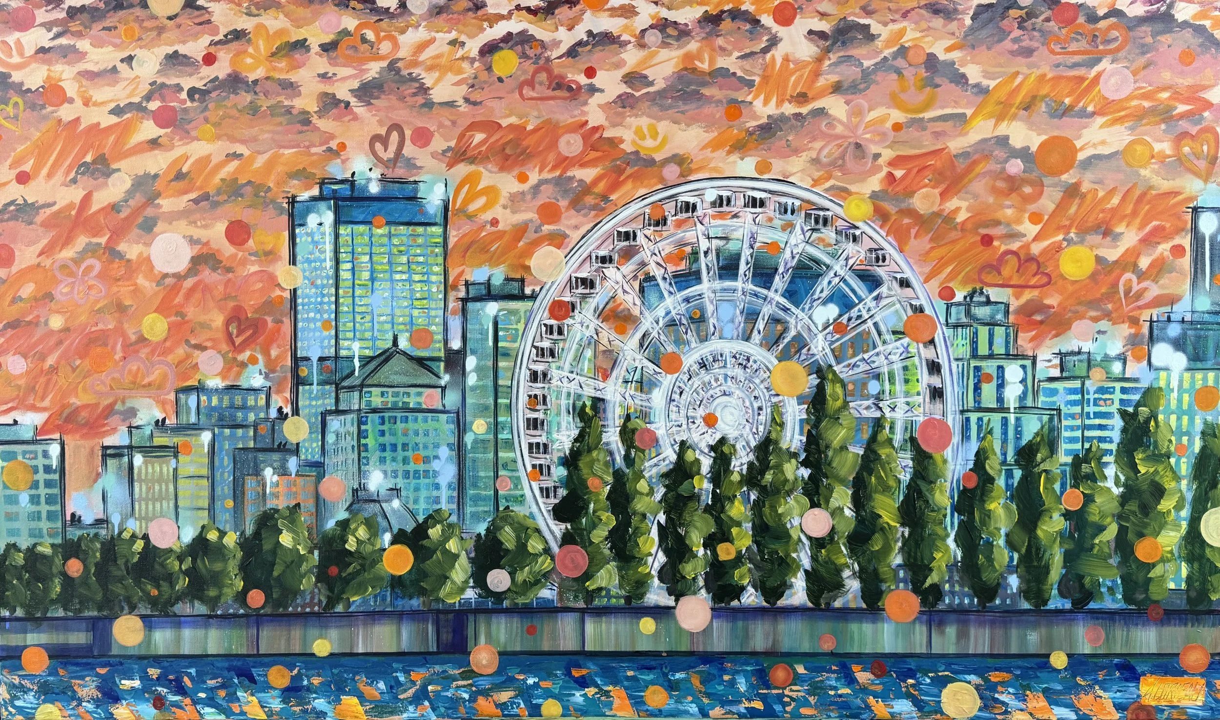 Montreal Skyline - MTL Playground. 