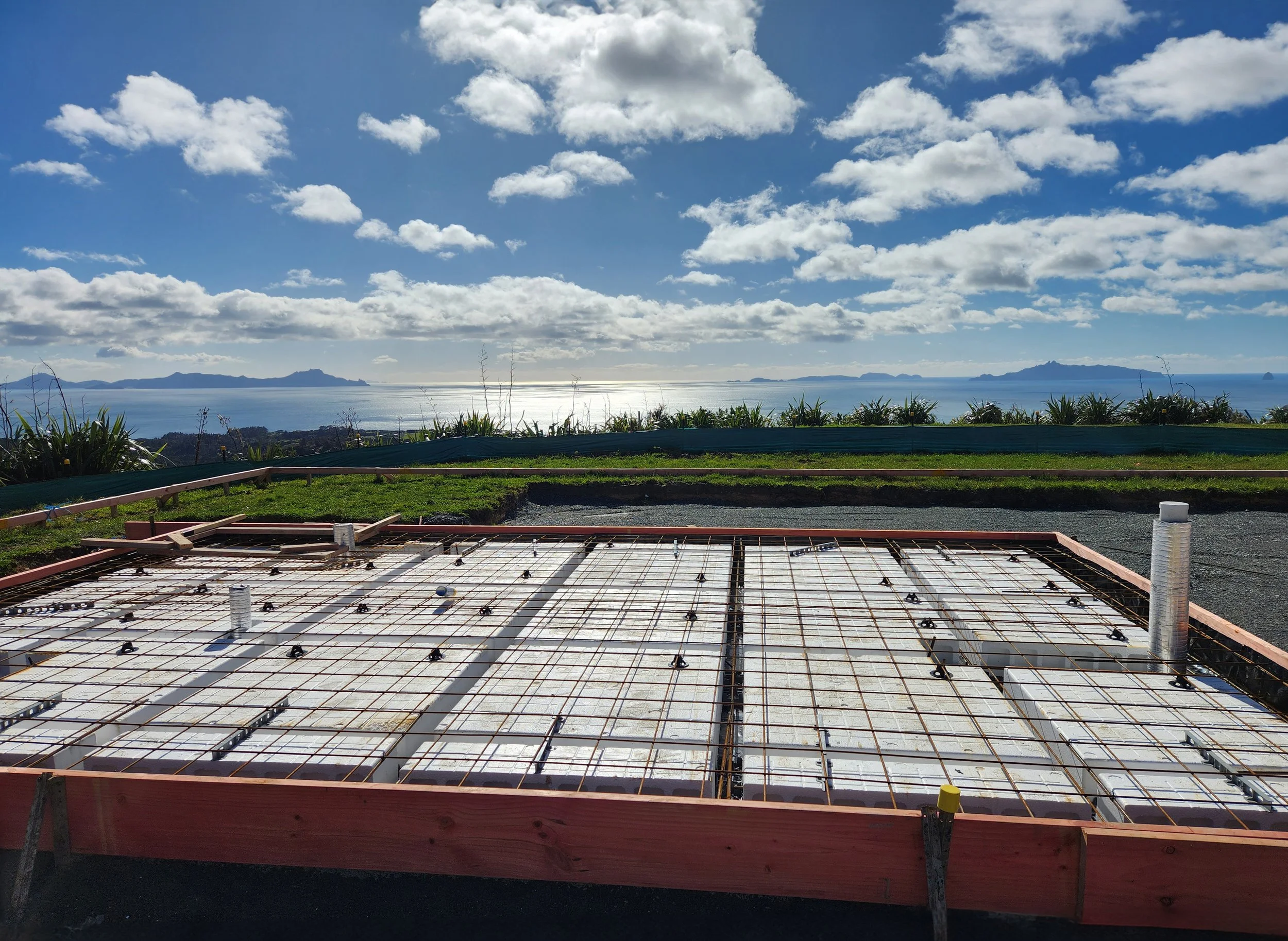 ribraft concrete slab preparation in Auckland ready to pour concrete