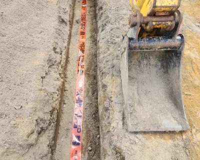 electrical mains installation on Auckland residential earthworks site run by Oxen limited