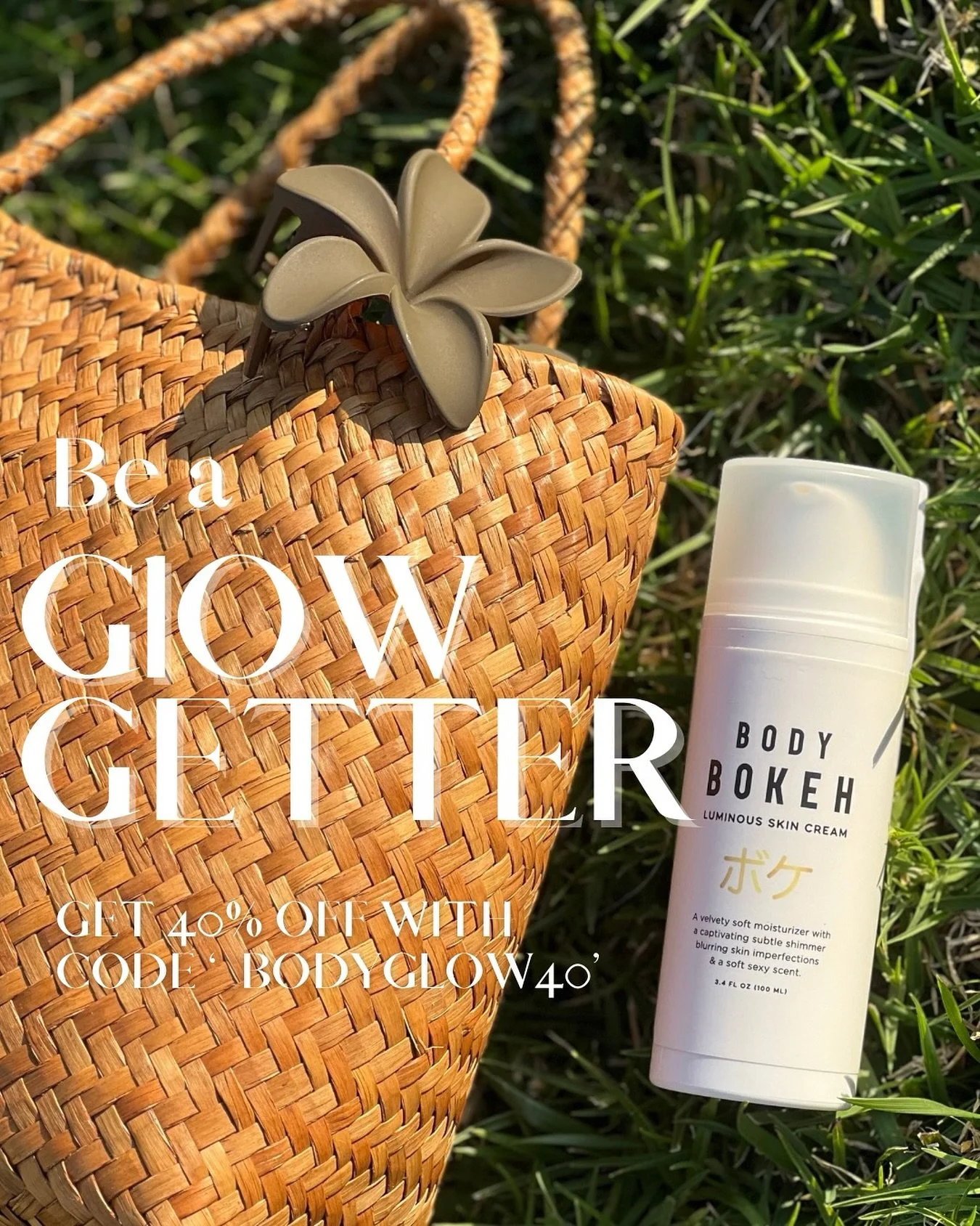 Ready, Set, Glow ✨🌞 Treat your skin to luminous hydration
with Body Bokeh, now 40% off with code BODYGLOW40 💫#luminousskin #cleanbeauty #glowbabyglow