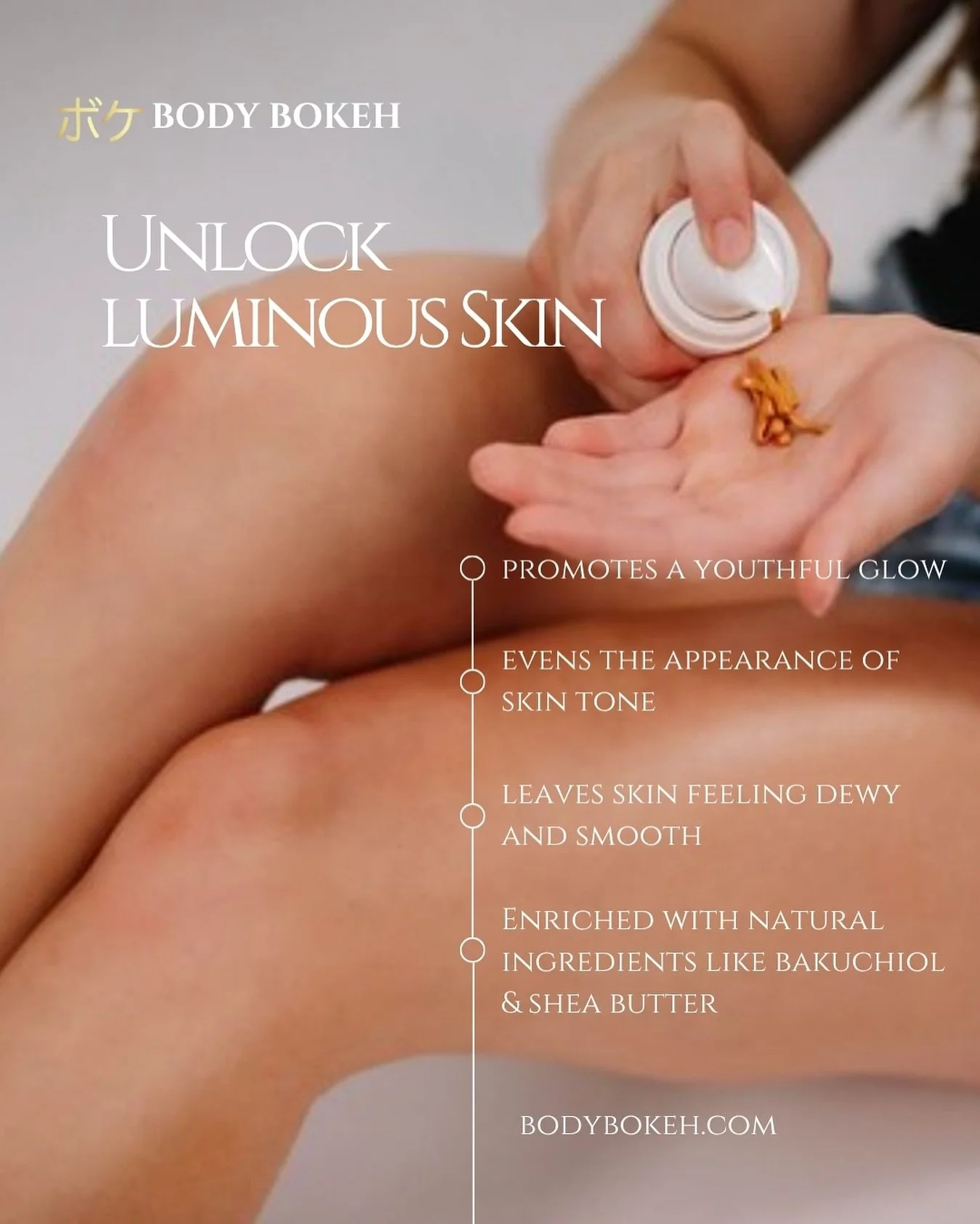 Gentle botanicals, radiant results &mdash; discover the glow that&rsquo;s already yours.🌱✨ 

#bodycream #luminousskin #visiblysmooth #glowingskintips