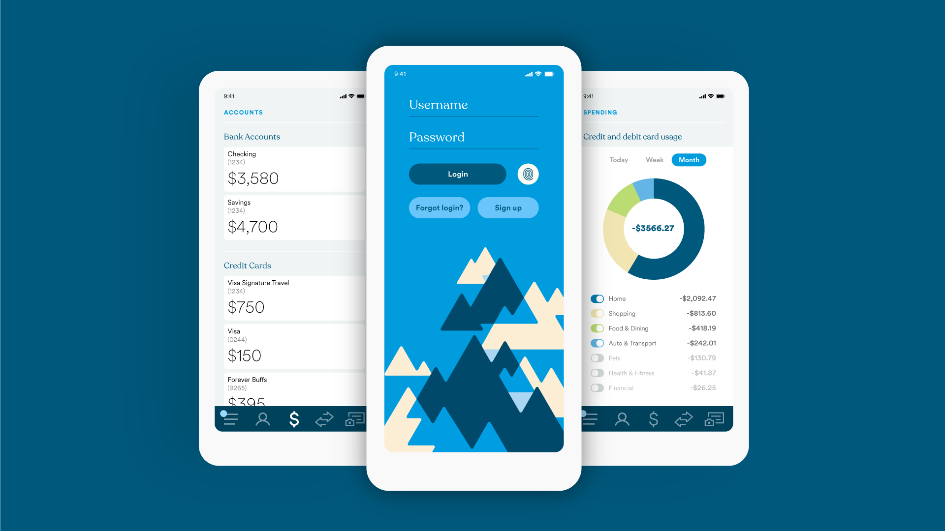 ECU Mobile banking app screens.png