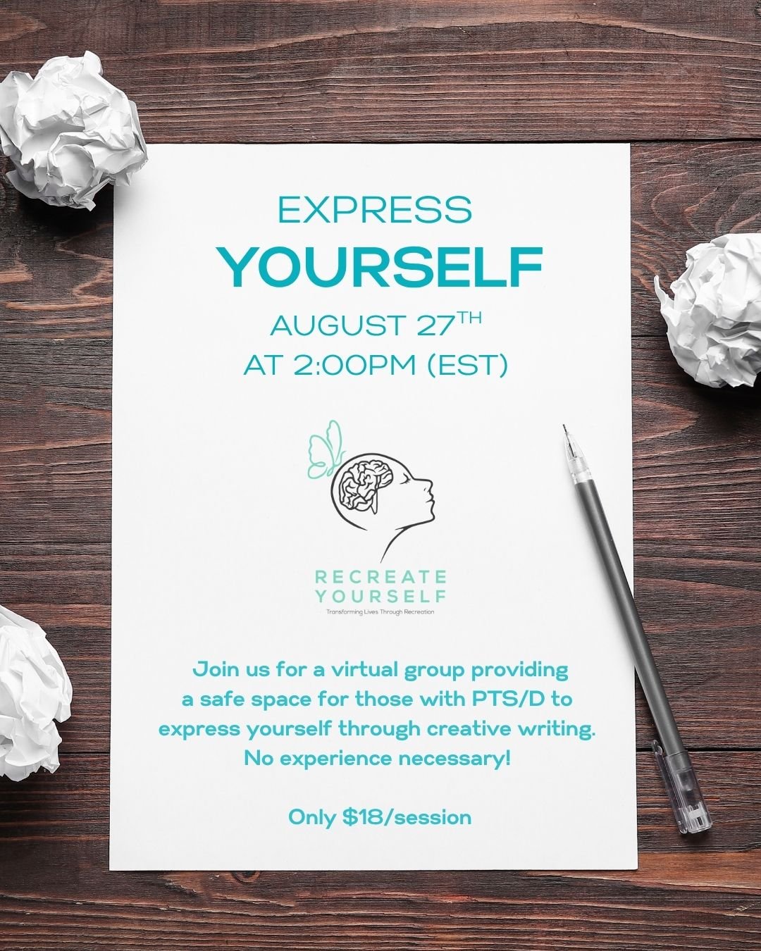 EXPRESS Yourself: Virtual Creative Writing Group