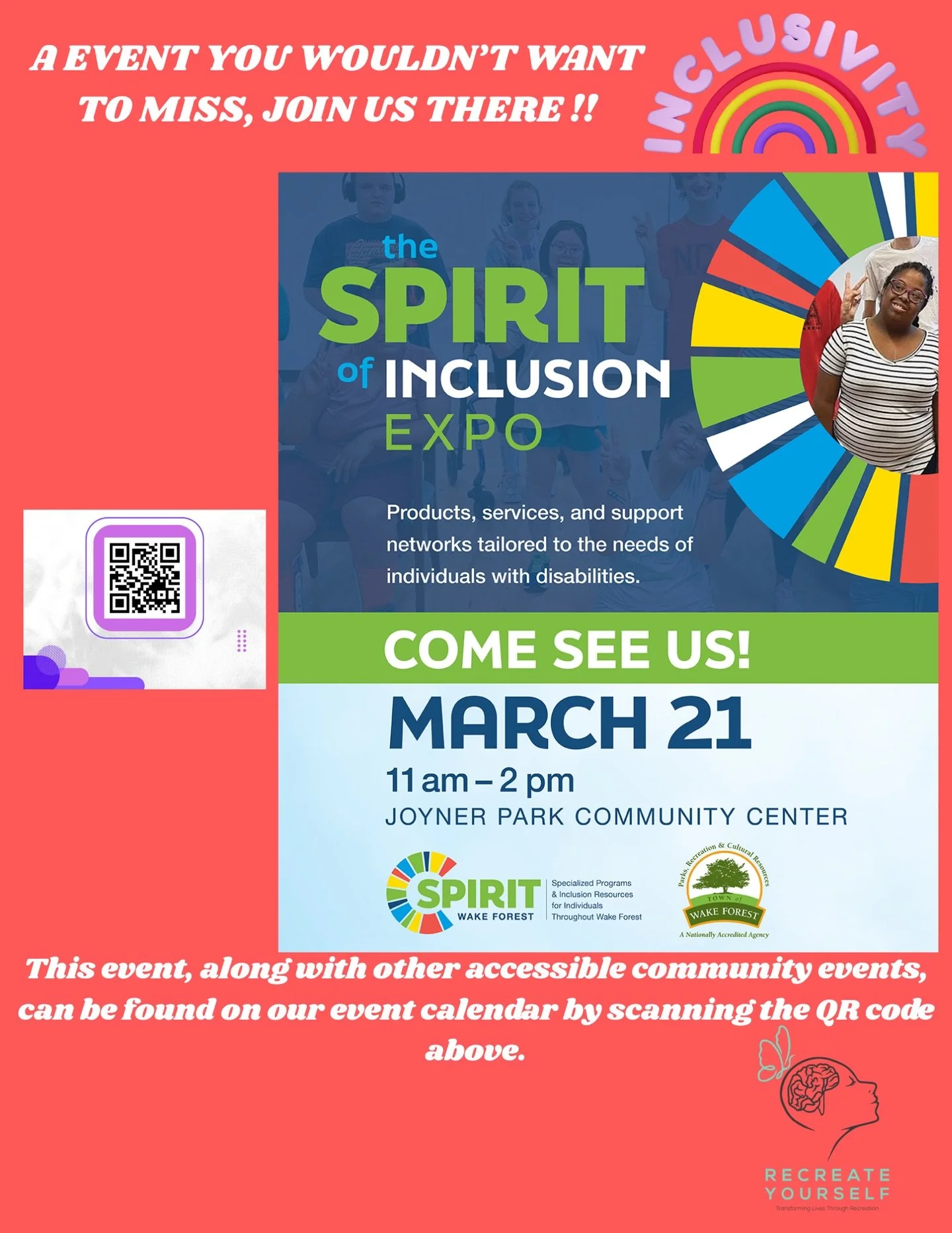 Come see us at these 2 awesome events. SPIRIT of Inclusion in Wake Forest is this weekend (3/21)! And Share &amp; Care in Cary is next Saturday (3/28)!

Hope to see you there!