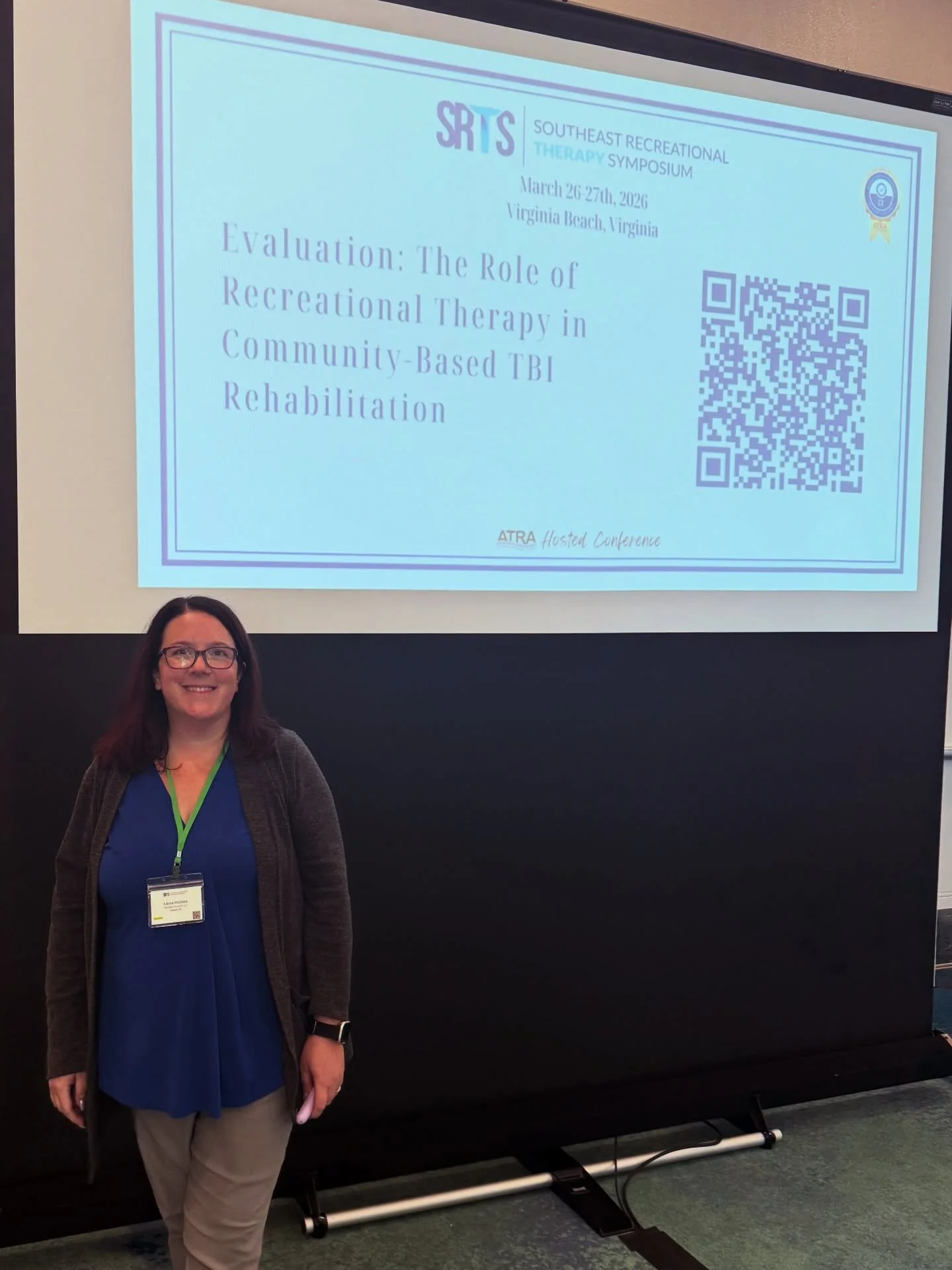 Wow! The @southeastrtsymposium has been awesome so far. I&rsquo;m so grateful I had the opportunity to present on the challenges after traumatic brain injury and how Recreational Therapy can help support survivors and caregivers. I&rsquo;ve also lear