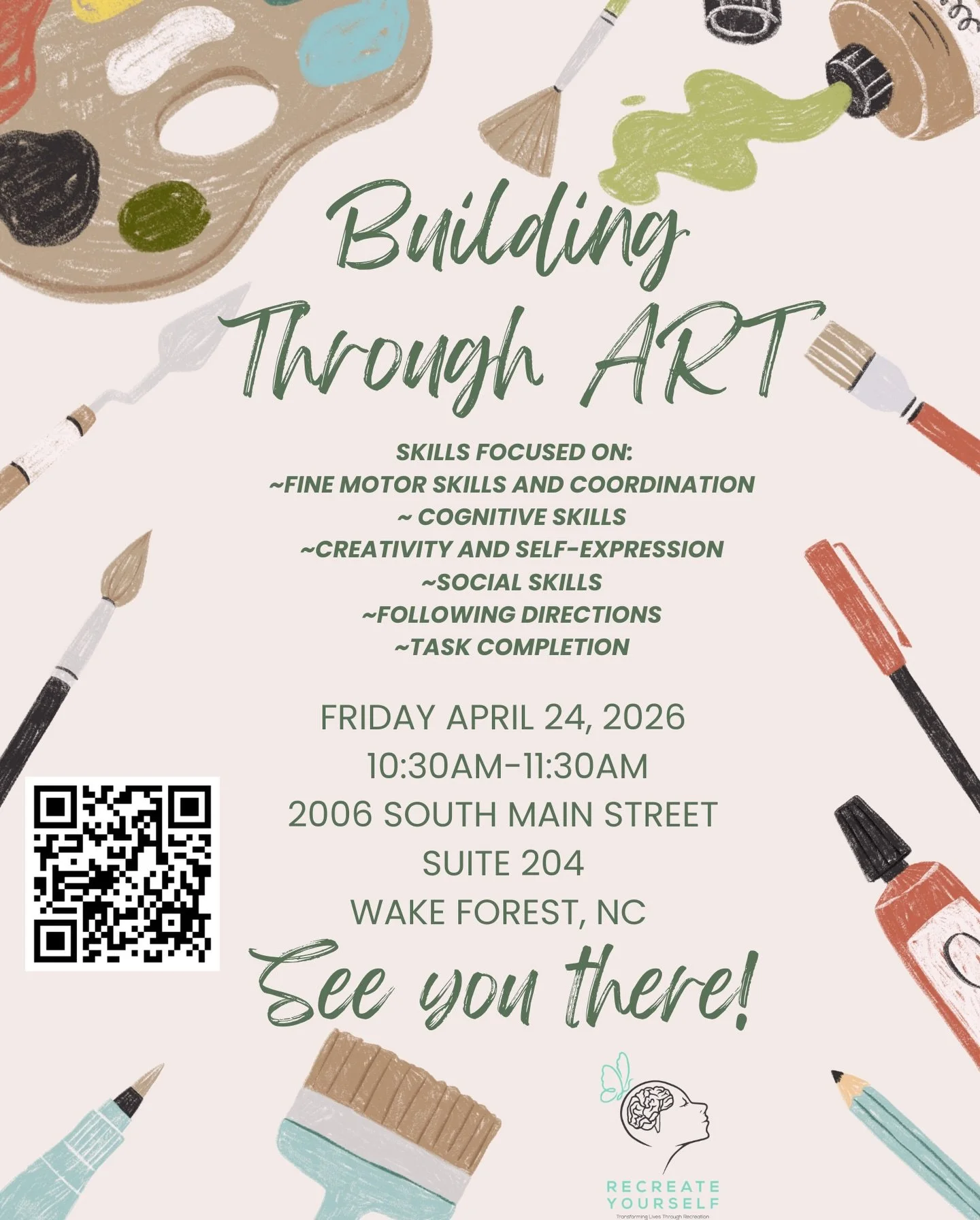 Unlock creativity while building essential life skills in our Building Through ART group! This engaging, hands-on session is designed to support participants in developing fine motor coordination, cognitive functioning, and creativity through guided 