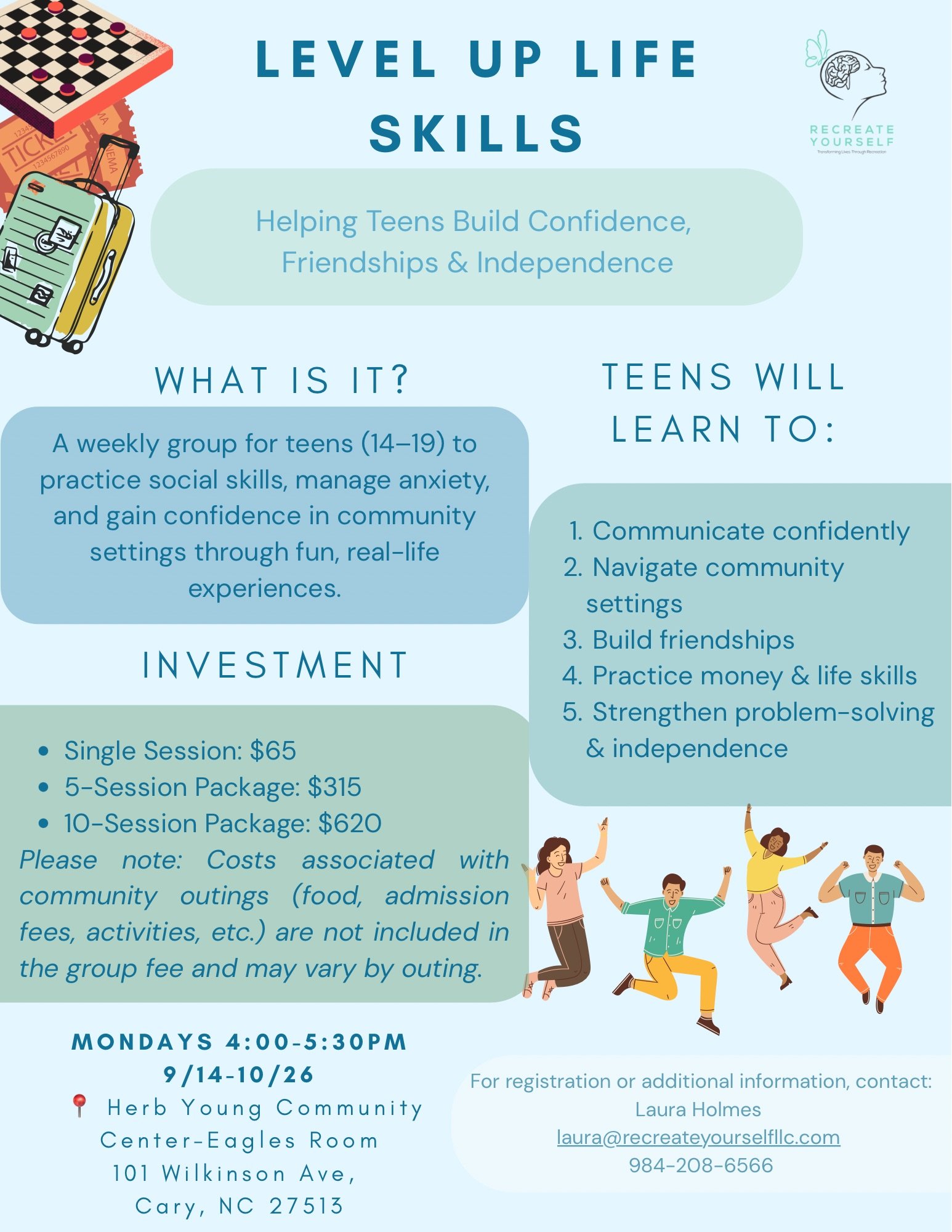 Level Up: Teen Life Skills Group
