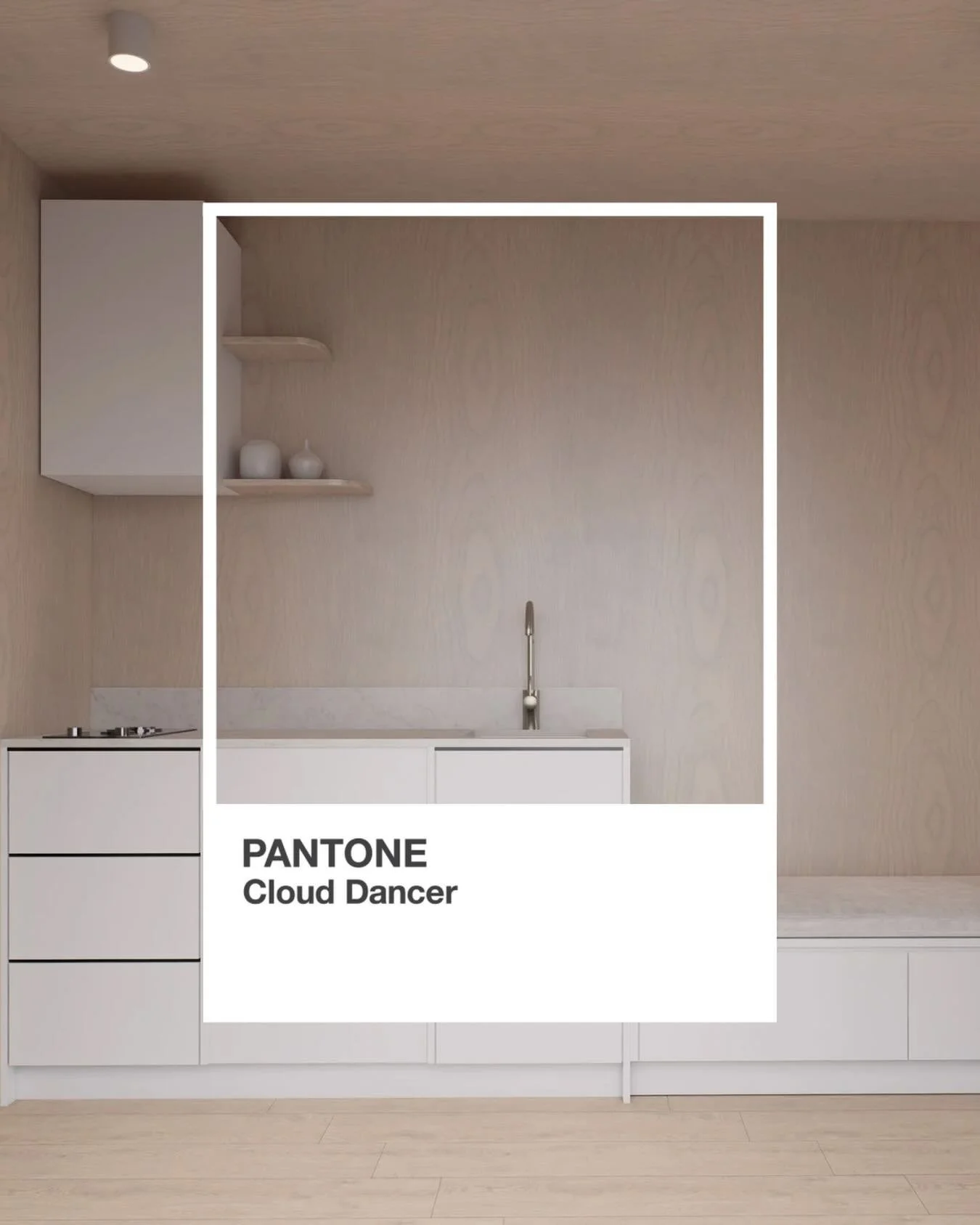 Pantone Color of the Year 2026 was announced last week and we are in love. Keeping on trend, the kitchen in our Harper &lsquo;the mini&rsquo; proving there is beauty in simplicity 🤍
.
.
.
#tinyhomeinspo #tinyhomedesign #tinyhomeonwheels #tinyhomebui