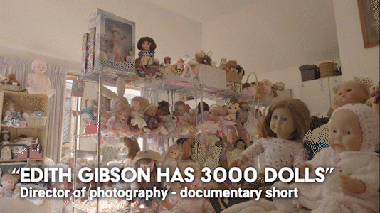 Edith Gibson Has 3000 Dolls