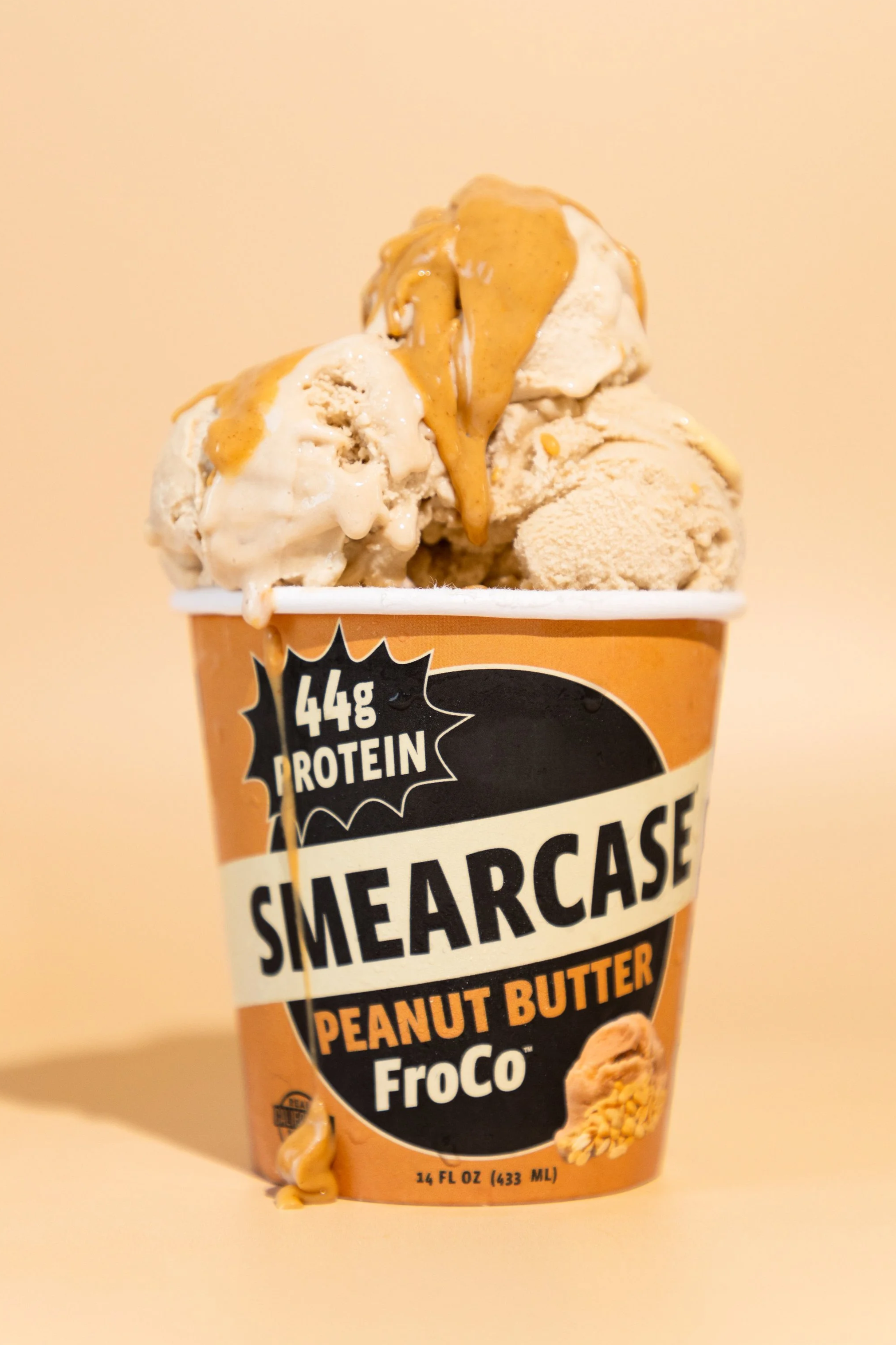 Smearcase Peanut Butter Ice Cream FroCo Commercial Product Photography Sunny Honey Studio