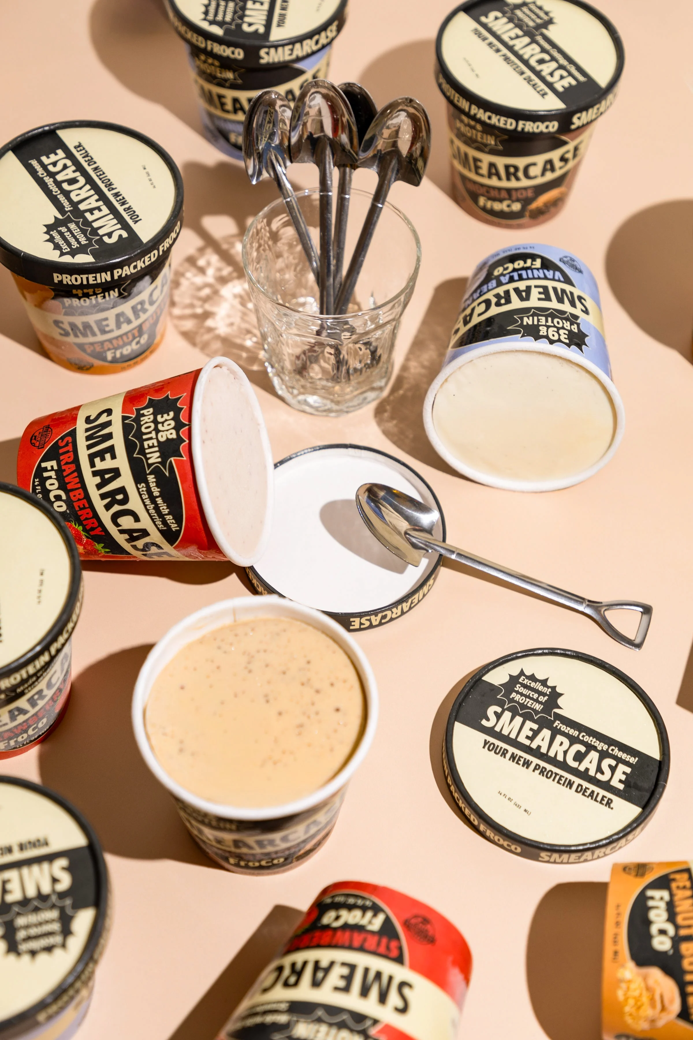 Smearcase FroCo Ice Cream Commercial Product Photography Sunny Honey Studio