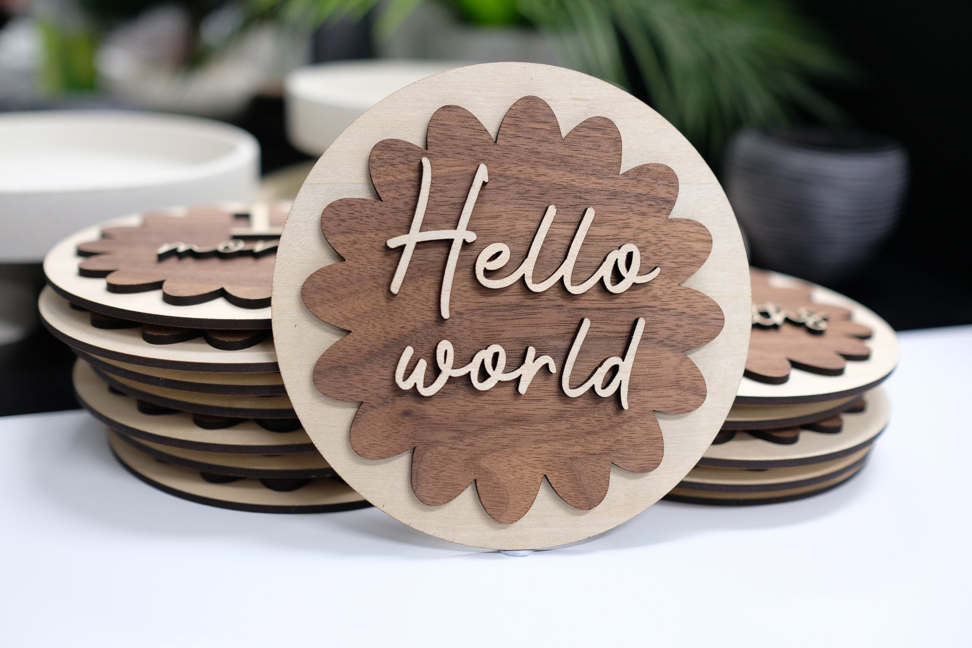Baby Milestones - Wood